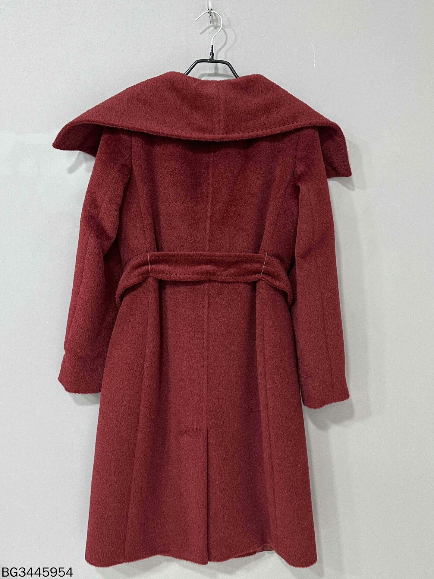 Max Mara red alpaca wool belted coat by MaxMara Size US S / EU 44-46 / 1 - 3 Thumbnail