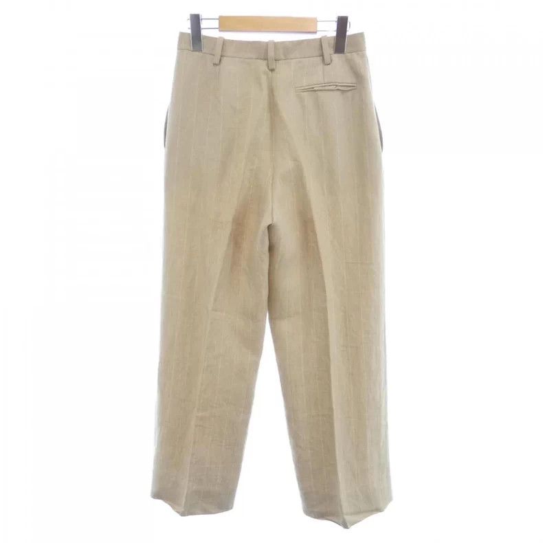 Maison Margiela Hermes Beige Striped Linen Pants Size US 28 / EU 44 - 2 Thumbnail