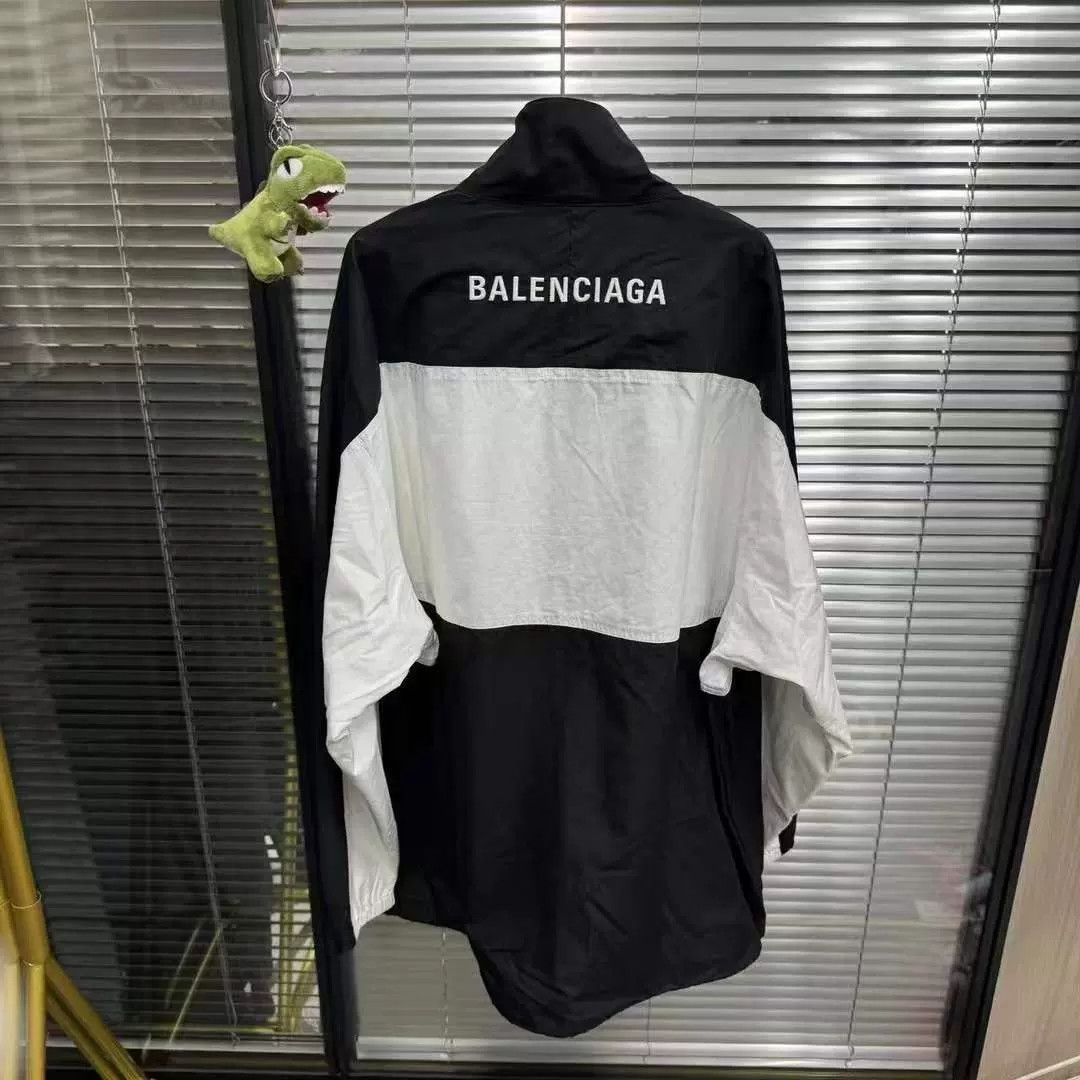 Balenciaga Balenciaga Black White Windbreaker Jacket Size US M / EU 48-50 / 2 - 4 Thumbnail