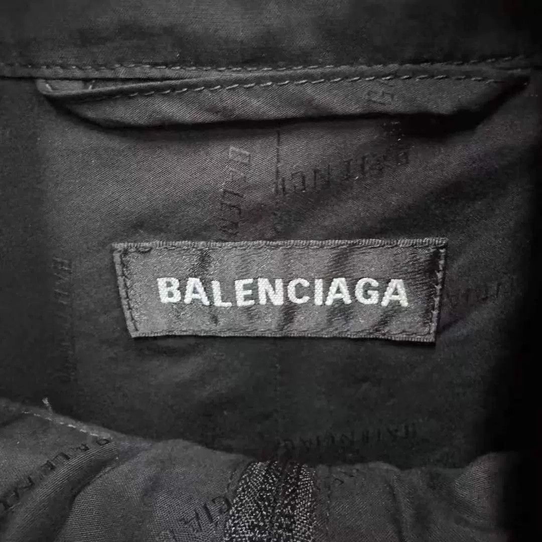 Balenciaga Balenciaga Black White Windbreaker Jacket Size US M / EU 48-50 / 2 - 2 Thumbnail