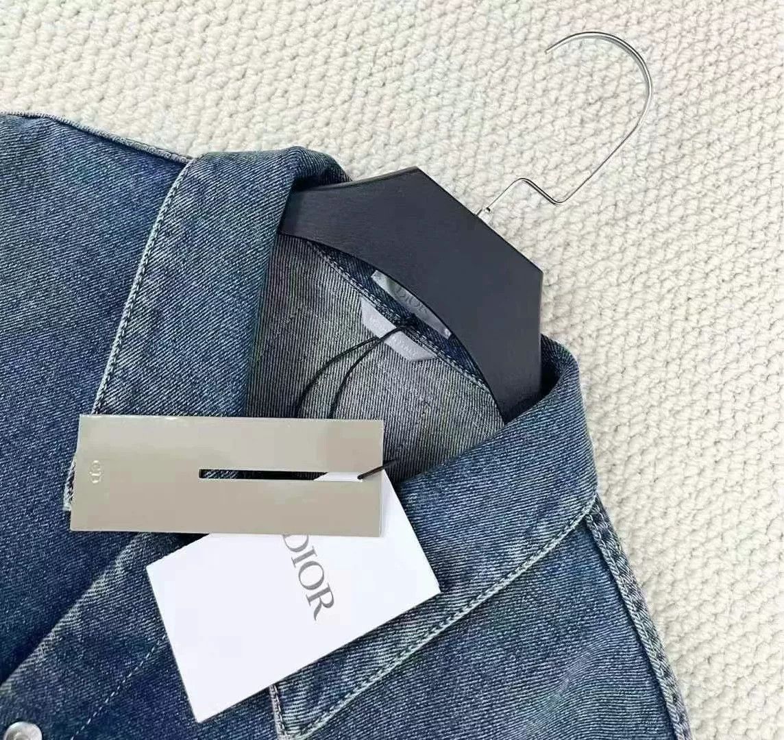 Dior Dior SS24 Washed Blue Denim Jacket Size US L / EU 52-54 / 3 - 3 Thumbnail
