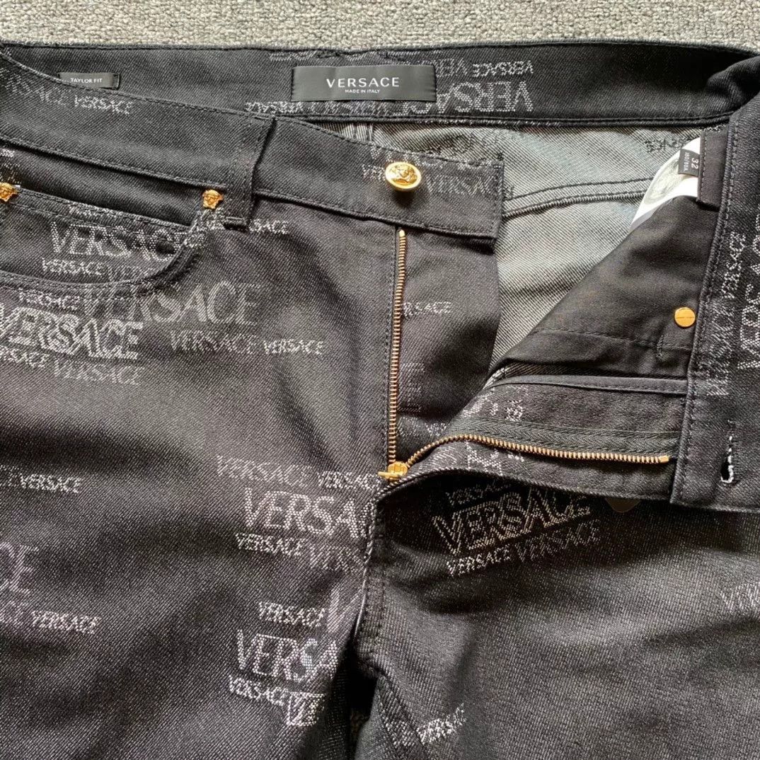 Versace VERSACE Men's Logo Jacquard Jeans Size US 38 / EU 54 - 3 Thumbnail