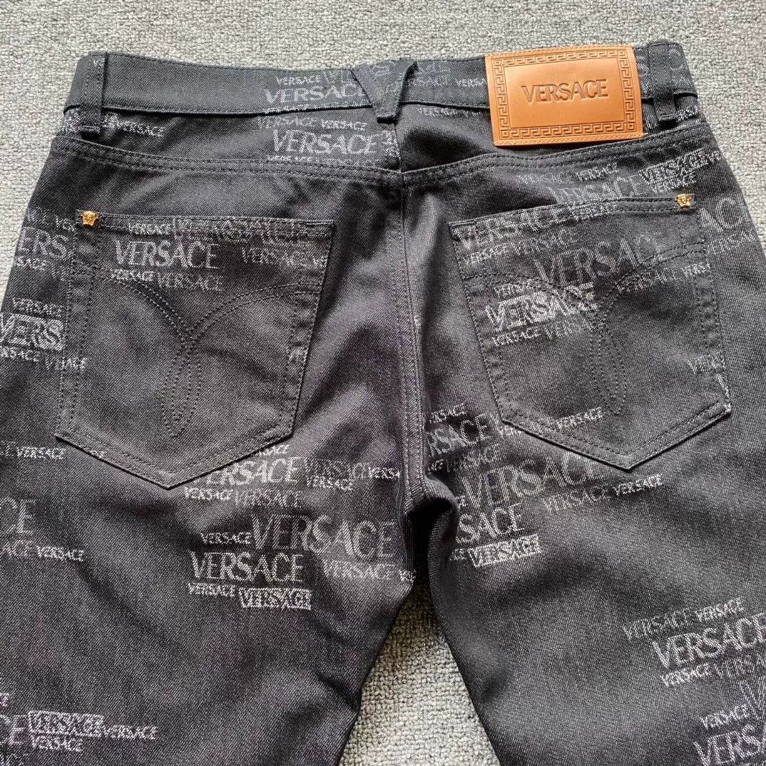 Versace VERSACE Men's Logo Jacquard Jeans Size US 38 / EU 54 - 5 Thumbnail