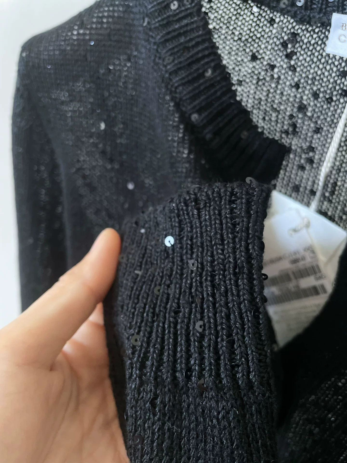 Brunello Cucinelli Brunello Cucinelli Black Sequin Cardigan Size US S / EU 44-46 / 1 - 5 Thumbnail