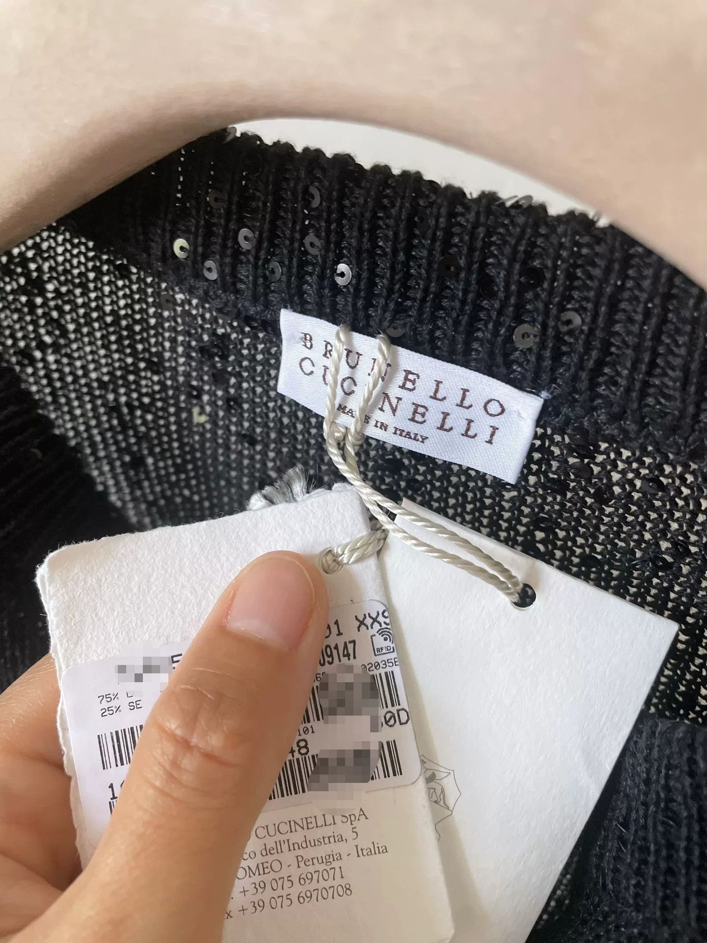 Brunello Cucinelli Brunello Cucinelli Black Sequin Cardigan Size US S / EU 44-46 / 1 - 8 Thumbnail