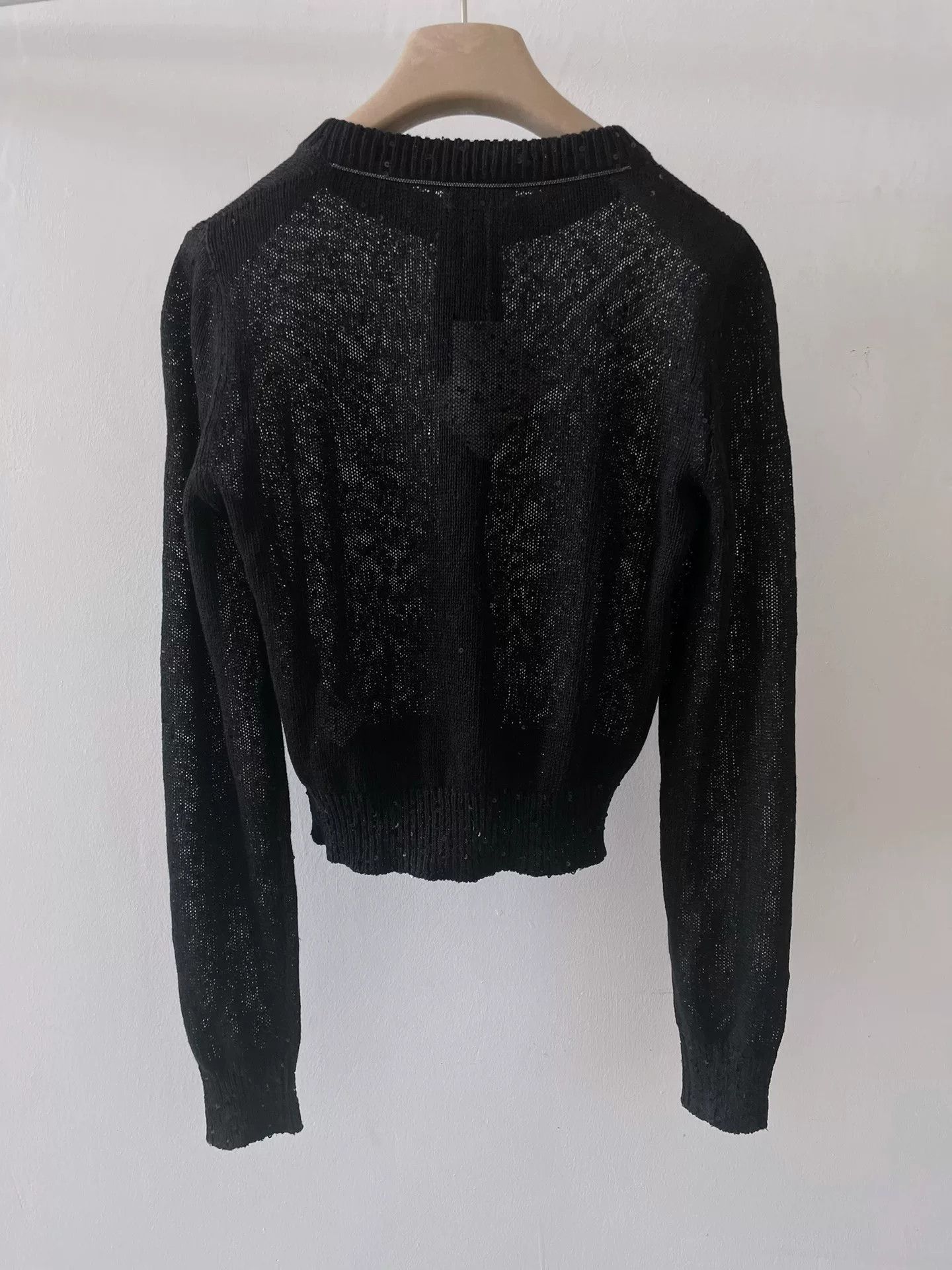 Brunello Cucinelli Brunello Cucinelli Black Sequin Cardigan Size US S / EU 44-46 / 1 - 2 Thumbnail
