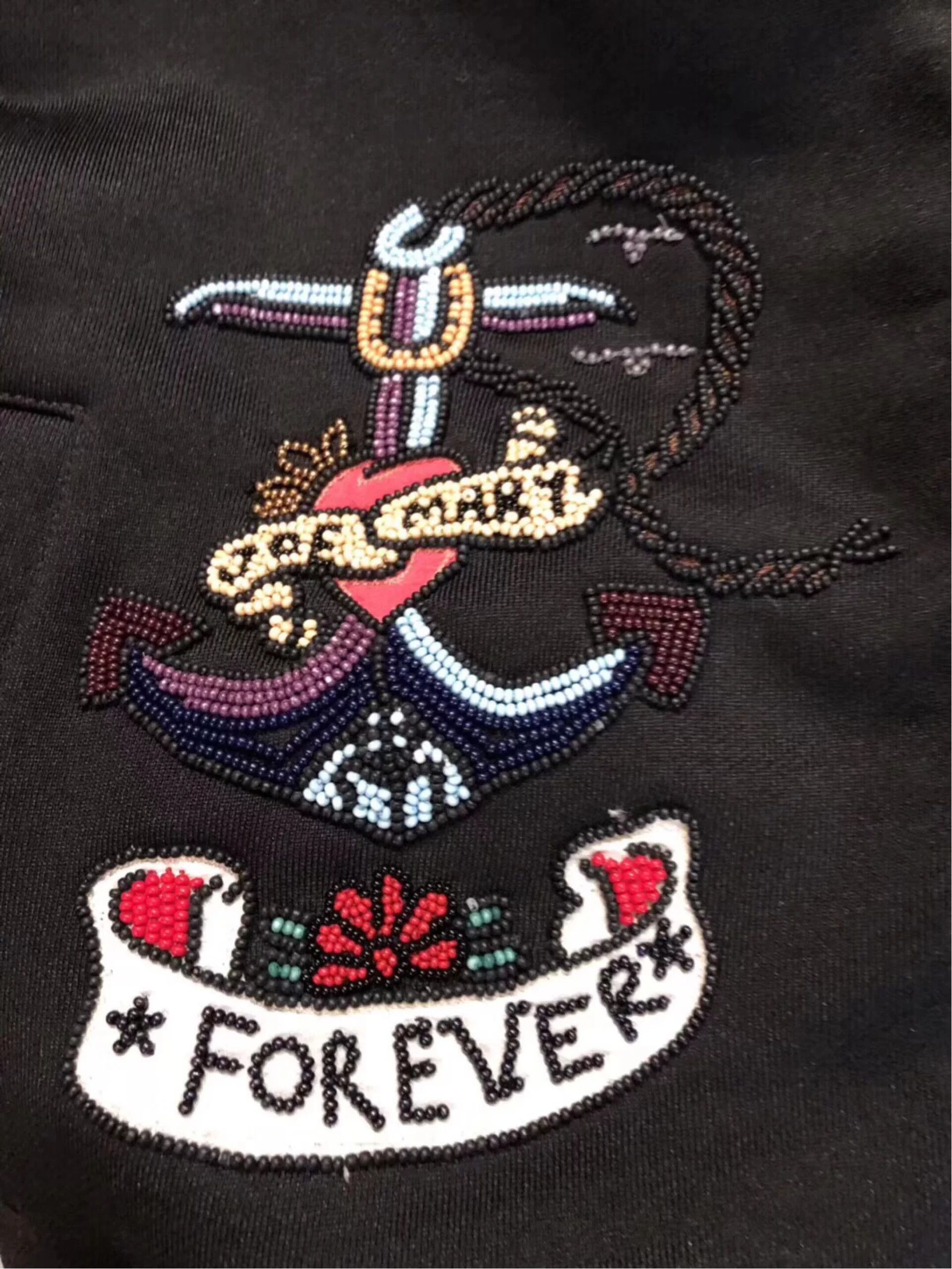 Valentino Valentino Black Beaded Sweatshirt Size US XS / EU 42 / 0 - 4 Thumbnail