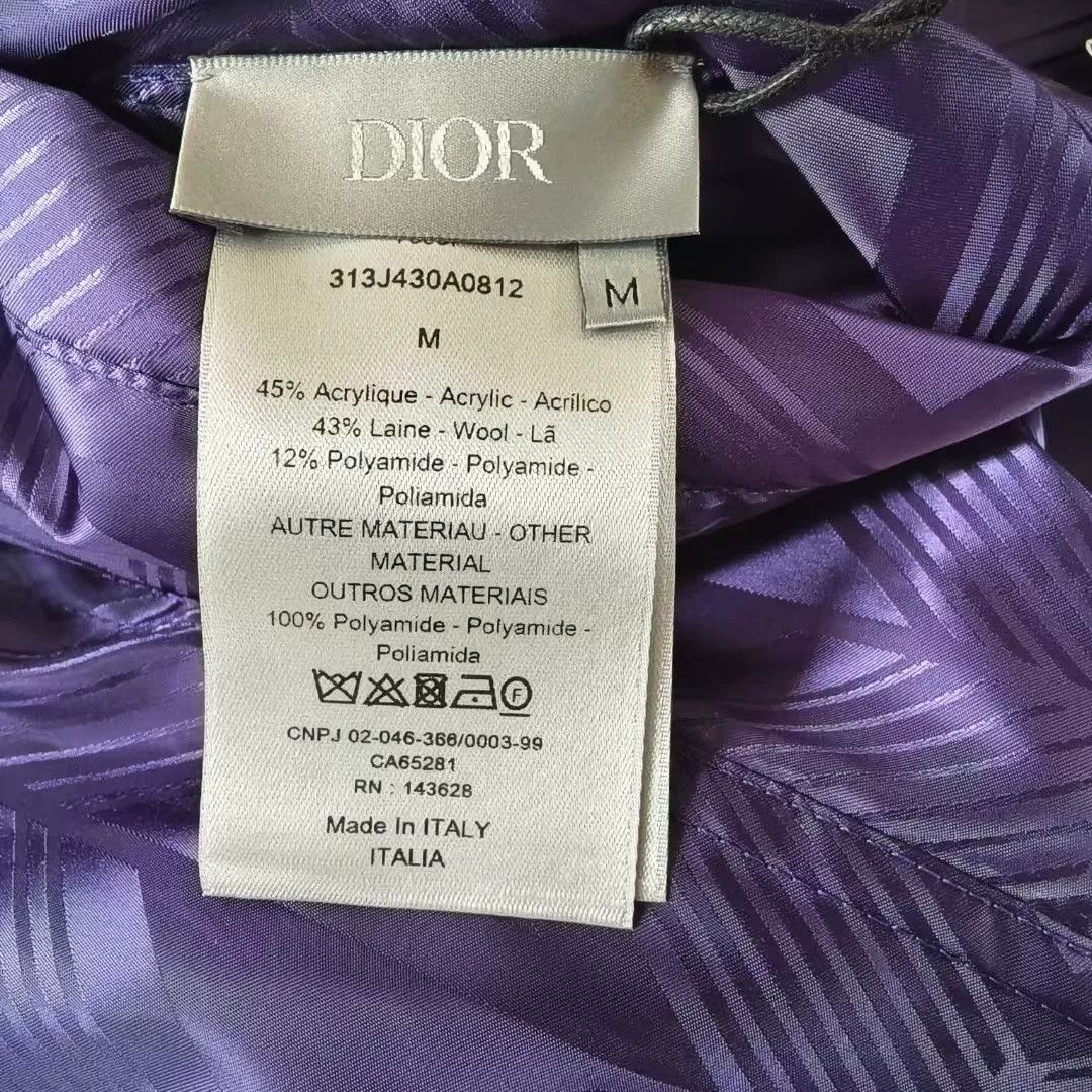 Dior Geometric Print Reversible Zip Vest