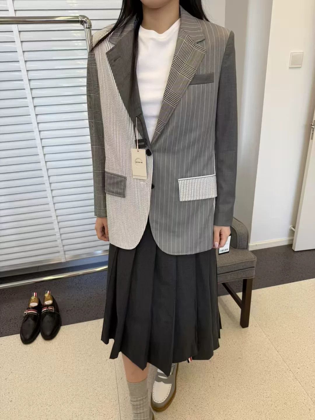 Thom Browne Thom Browne Colorblock Women's Blazer Size US S / EU 44-46 / 1 - 7 Thumbnail