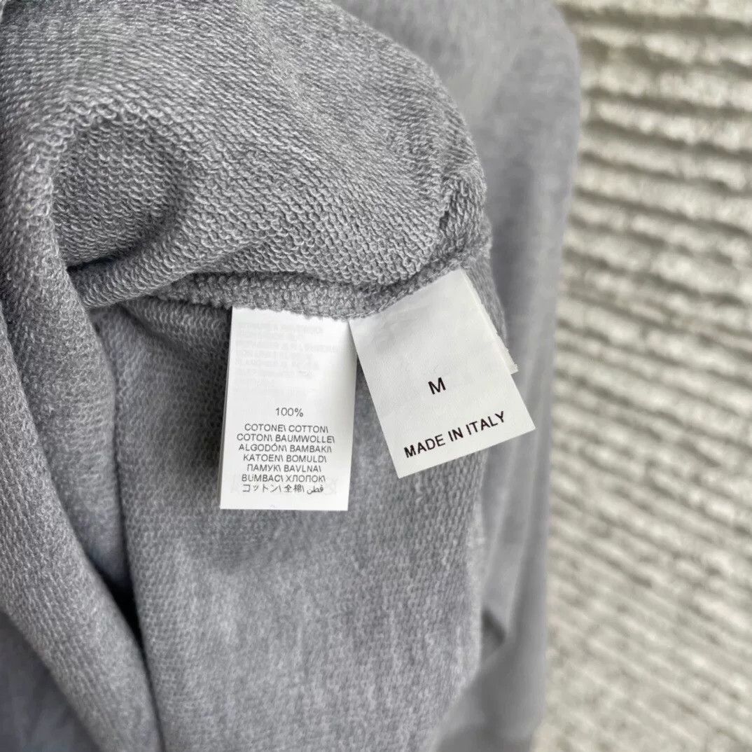 Brunello Cucinelli Brunello Cucinelli Gray Embroidered Hoodie Size US M / EU 48-50 / 2 - 8 Thumbnail