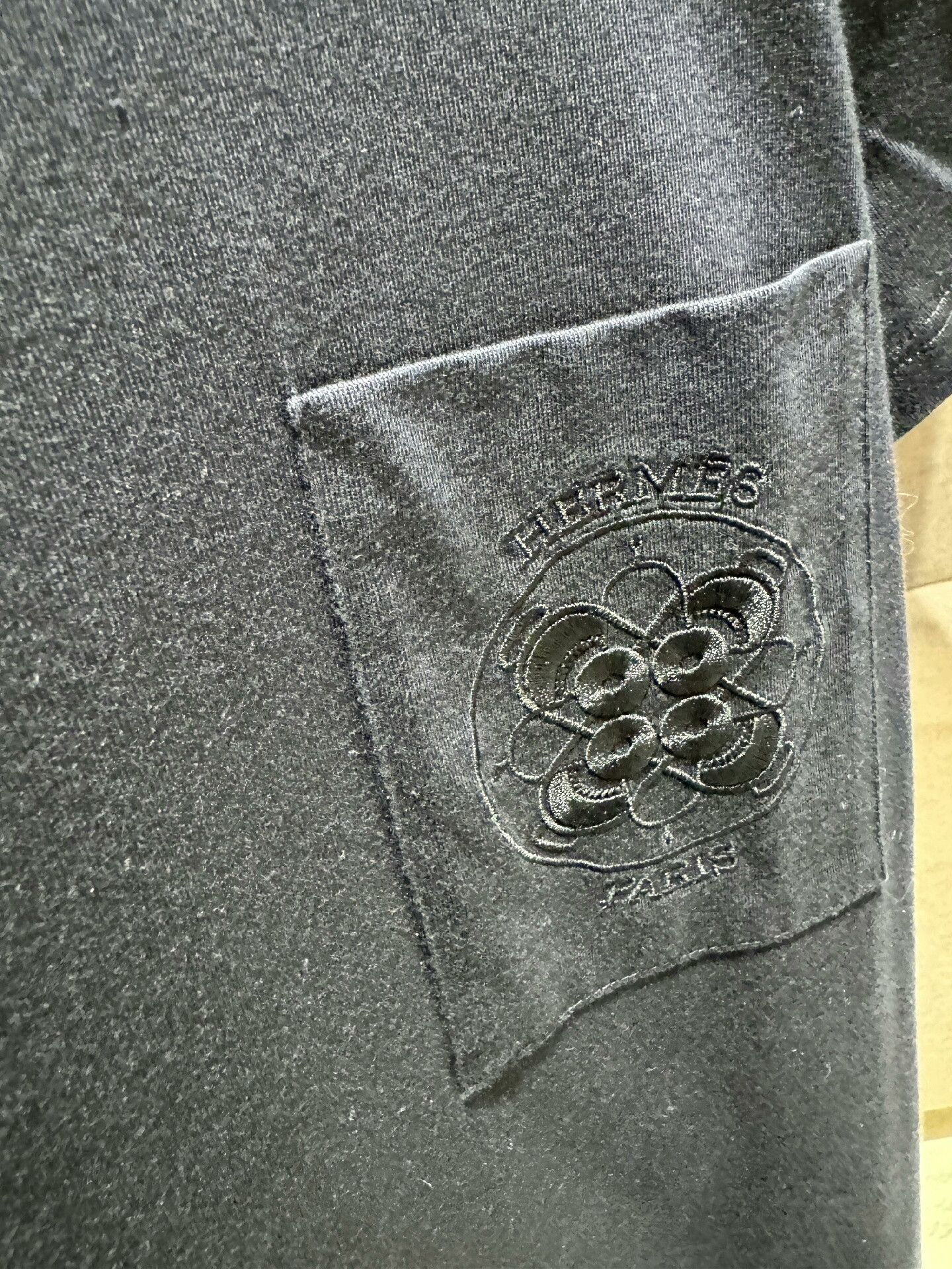 Hermes Hermes Blue Black Embroidered Dress Size US 34 / EU 50 - 3 Thumbnail