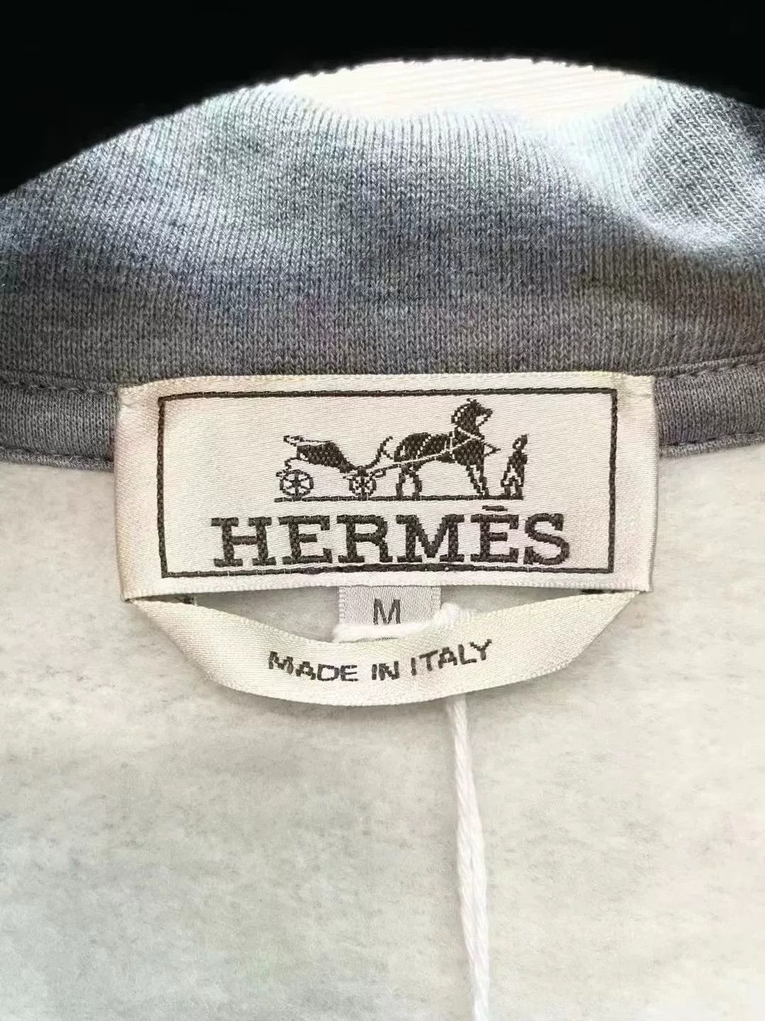 Hermes Hermes Gray Horse Head Hoodie M Size US M / EU 48-50 / 2 - 3 Thumbnail