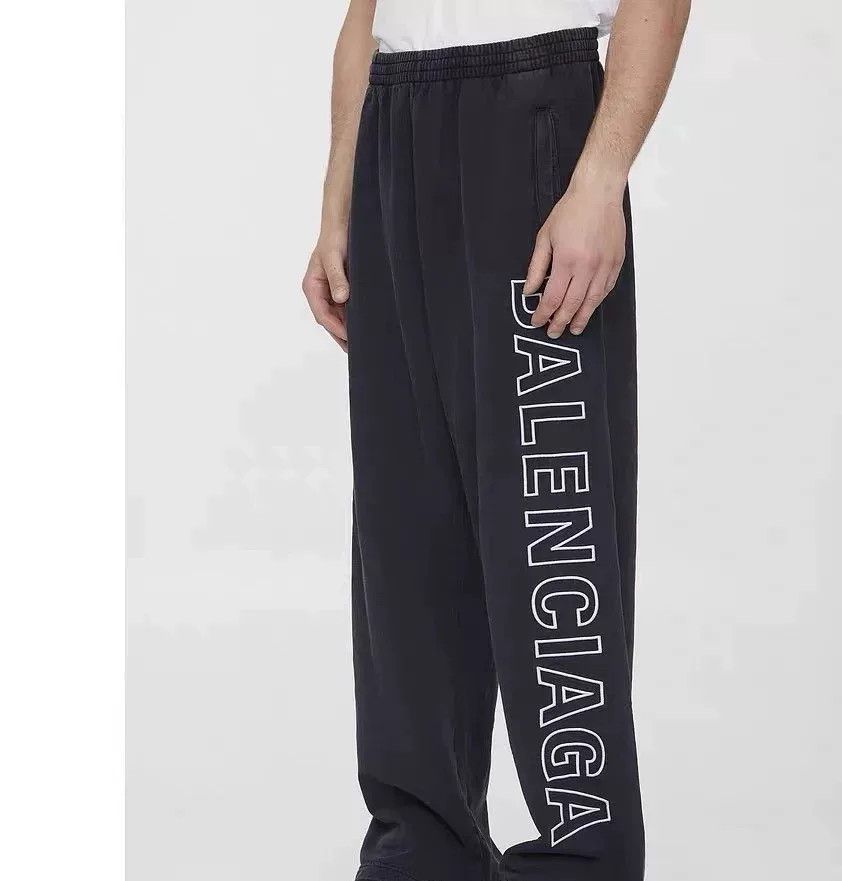 Balenciaga Balenciaga Logo Side Casual Pants Size US 30 / EU 46 - 8 Thumbnail