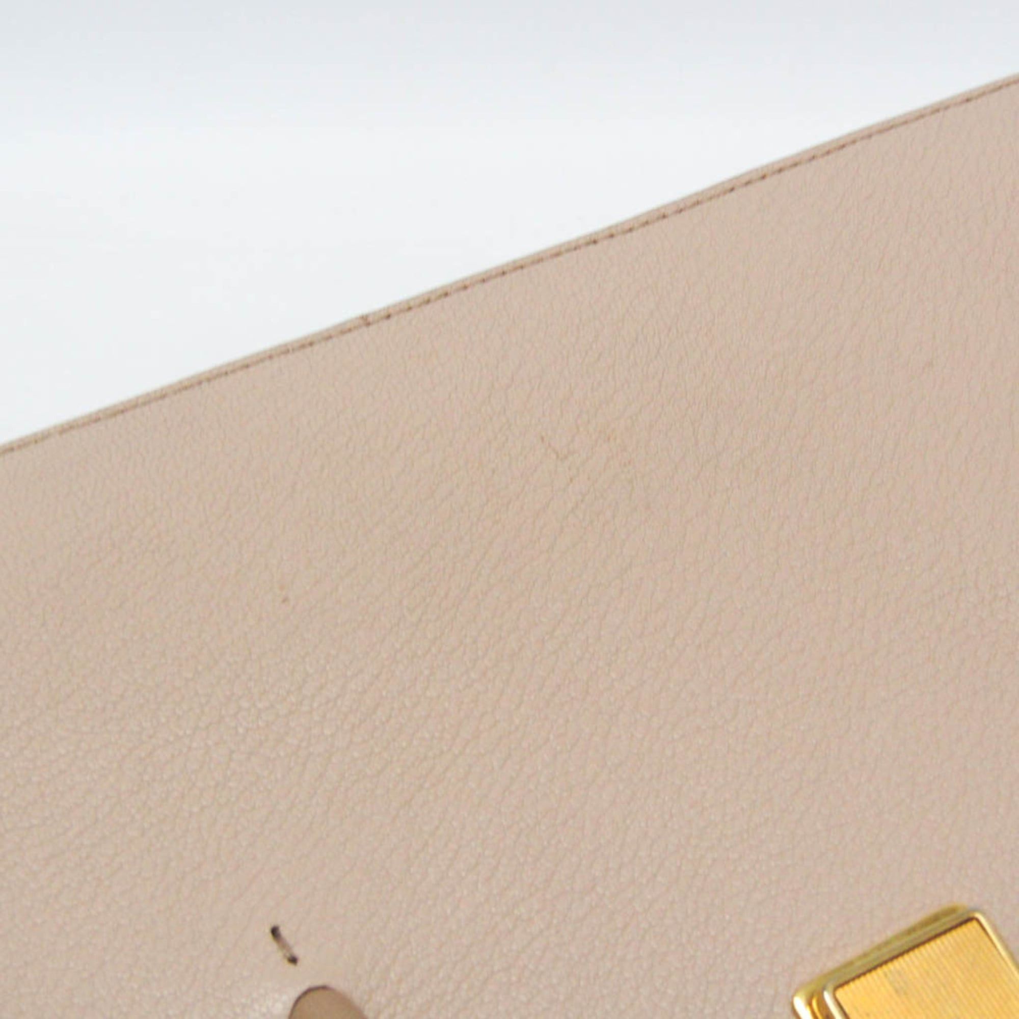 Miu Miu Miu Miu MADRAS 5BA104 Women's Leather Handbag,Shoulder Bag Pink Beige Size ONE SIZE - 11 Thumbnail