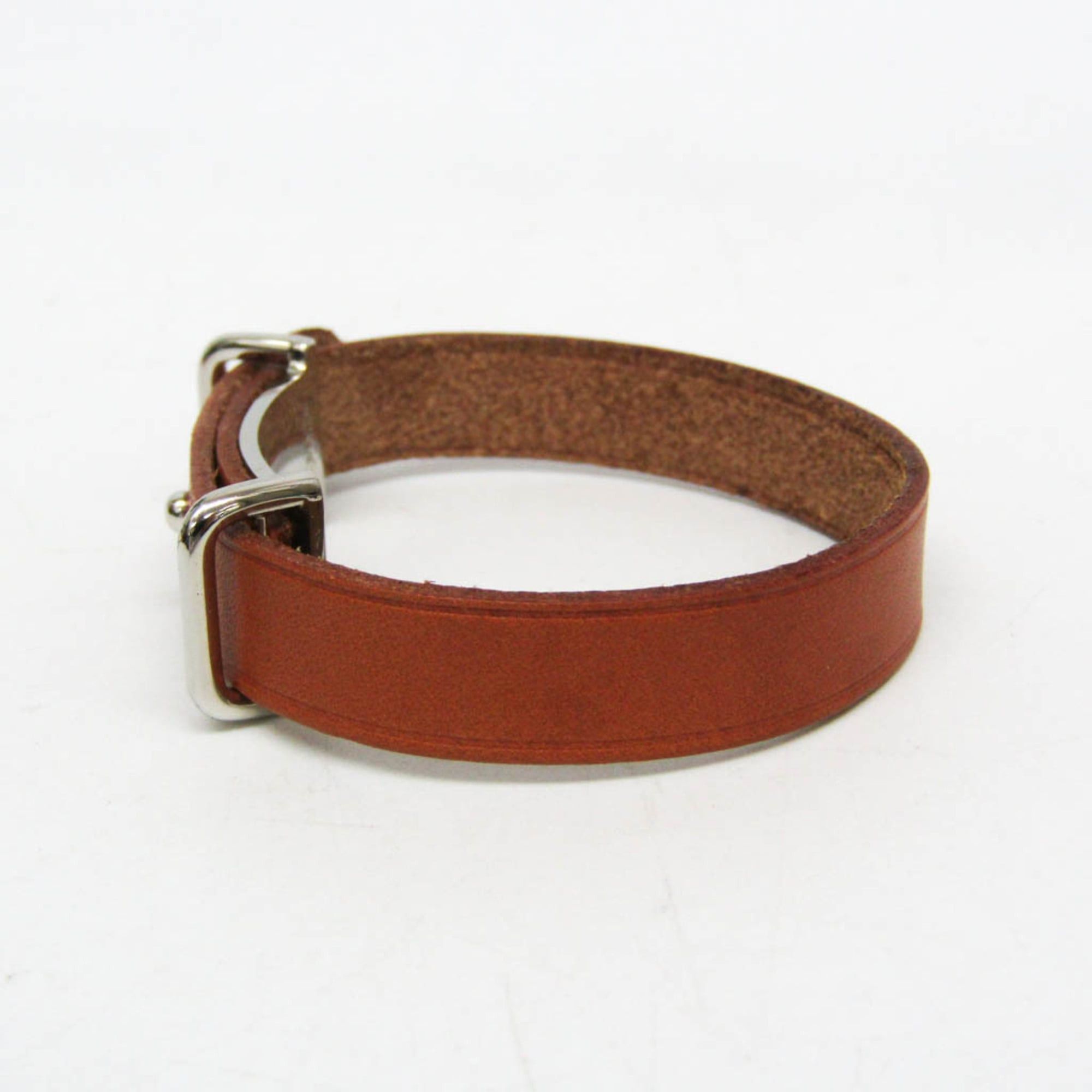 Hermes Hermes Api II Leather Bangle Light Brown Size ONE SIZE - 6 Thumbnail