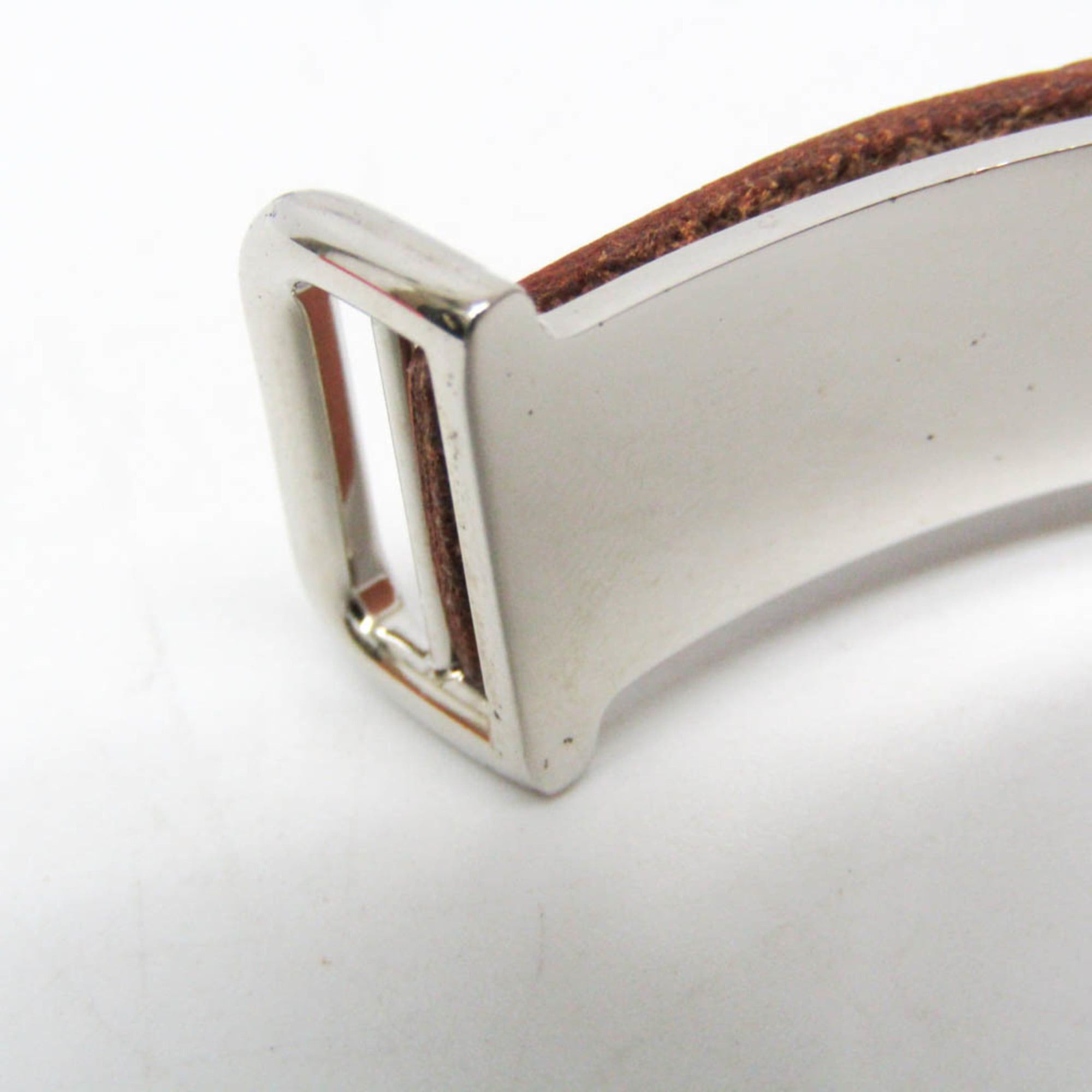 Hermes Hermes Api II Leather Bangle Light Brown Size ONE SIZE - 12 Thumbnail