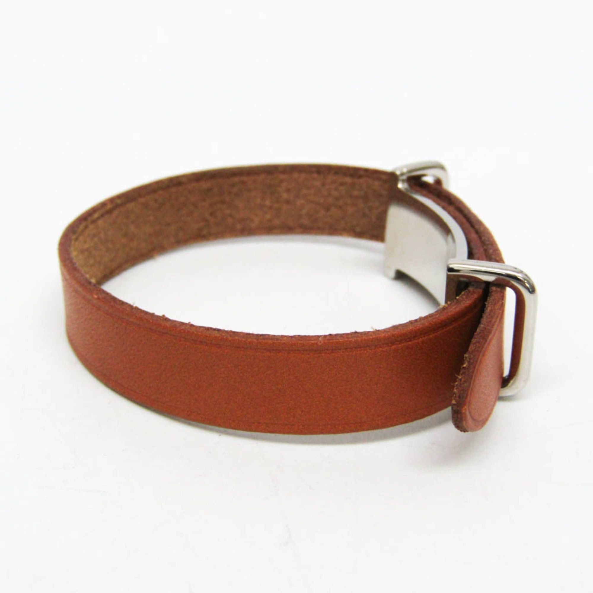 Hermes Hermes Api II Leather Bangle Light Brown Size ONE SIZE - 7 Thumbnail