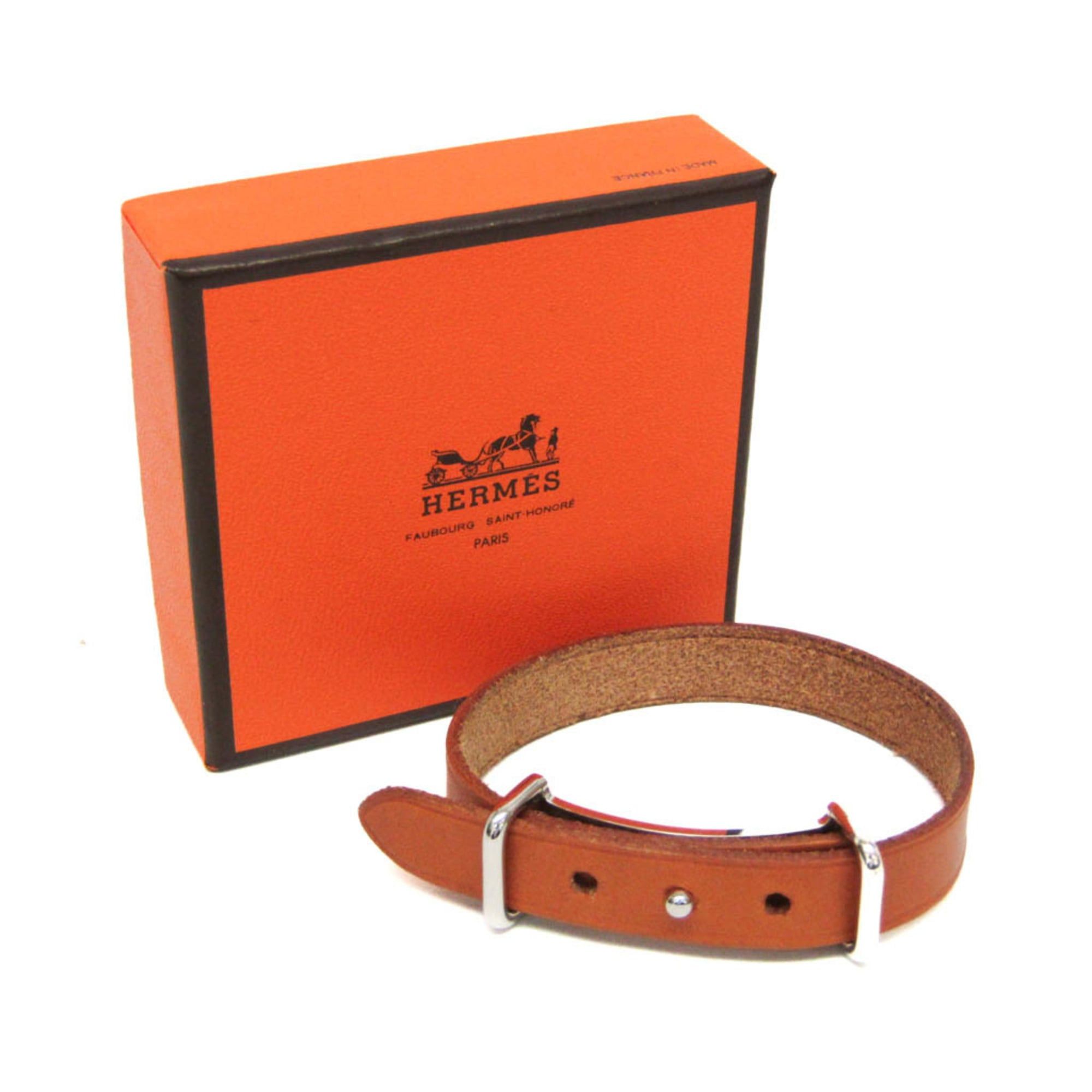 Hermes Hermes Api II Leather Bangle Light Brown Size ONE SIZE - 2 Thumbnail