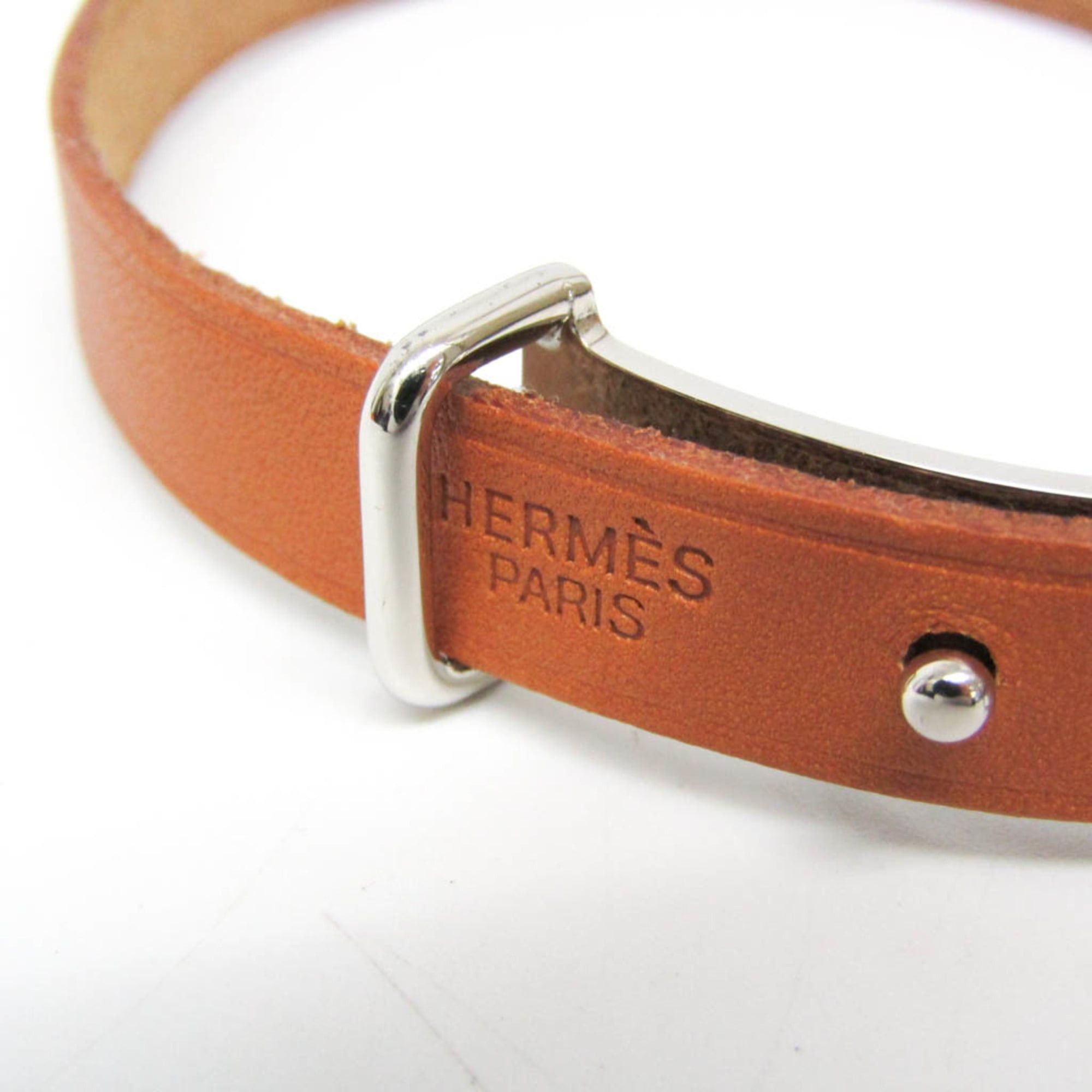Hermes Hermes Api II Leather Bangle Light Brown Size ONE SIZE - 13 Thumbnail