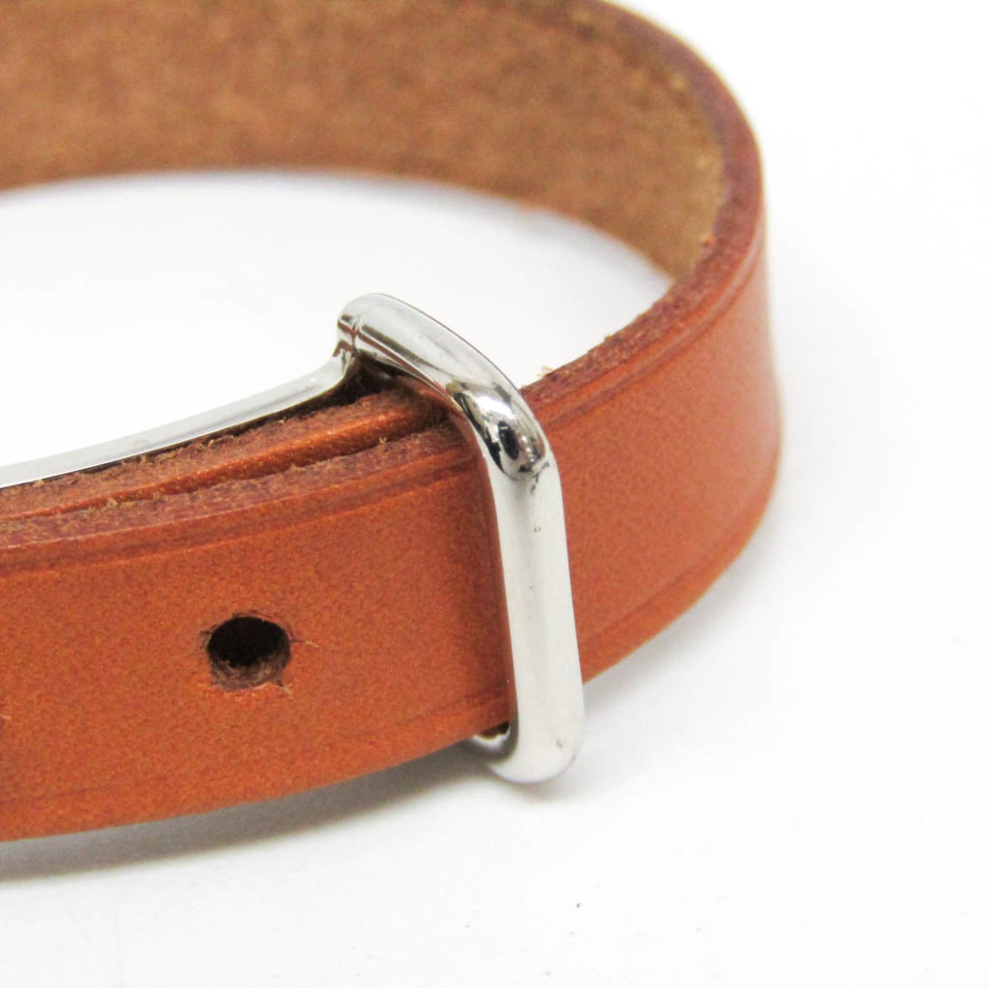 Hermes Hermes Api II Leather Bangle Light Brown Size ONE SIZE - 5 Thumbnail