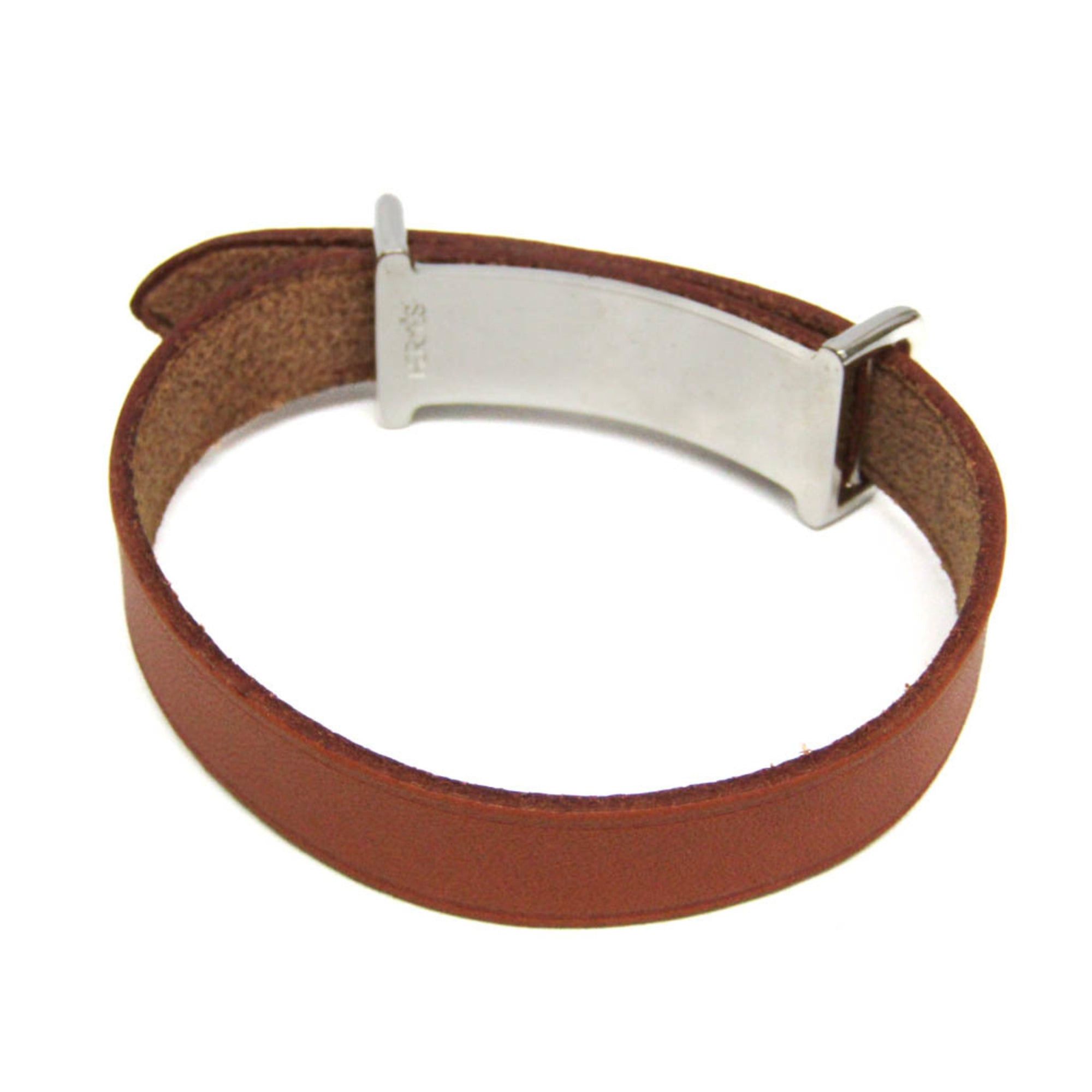 Hermes Hermes Api II Leather Bangle Light Brown Size ONE SIZE - 3 Thumbnail