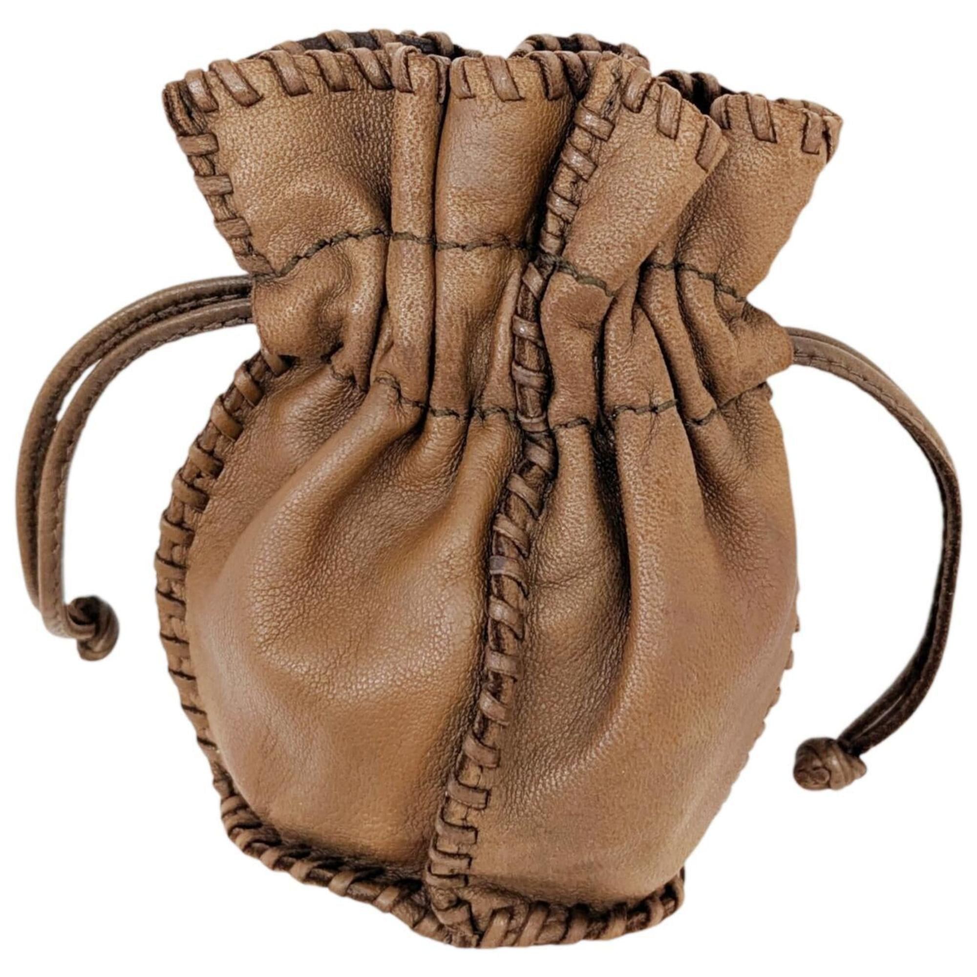 Hermes Hermes Case Leather Brown Pouch Bag Women's Men's Size ONE SIZE - 2 Thumbnail