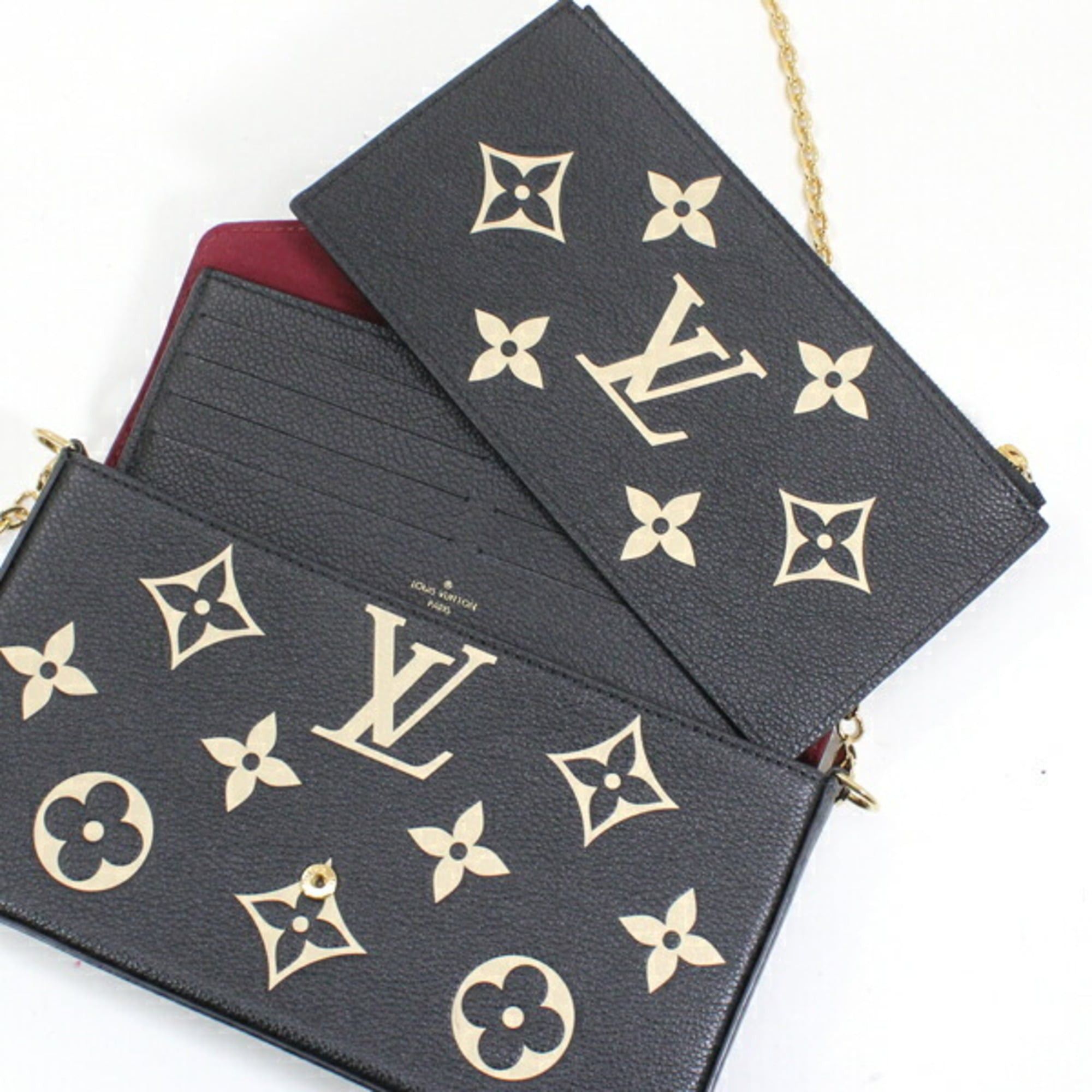 Louis Vuitton Louis Vuitton Pochette Felicie Monogram Empreinte Leather Shoulder Bag M82479 Women's Clutch LOUIS VUITTON KM3025 Size ONE SIZE - 7 Thumbnail