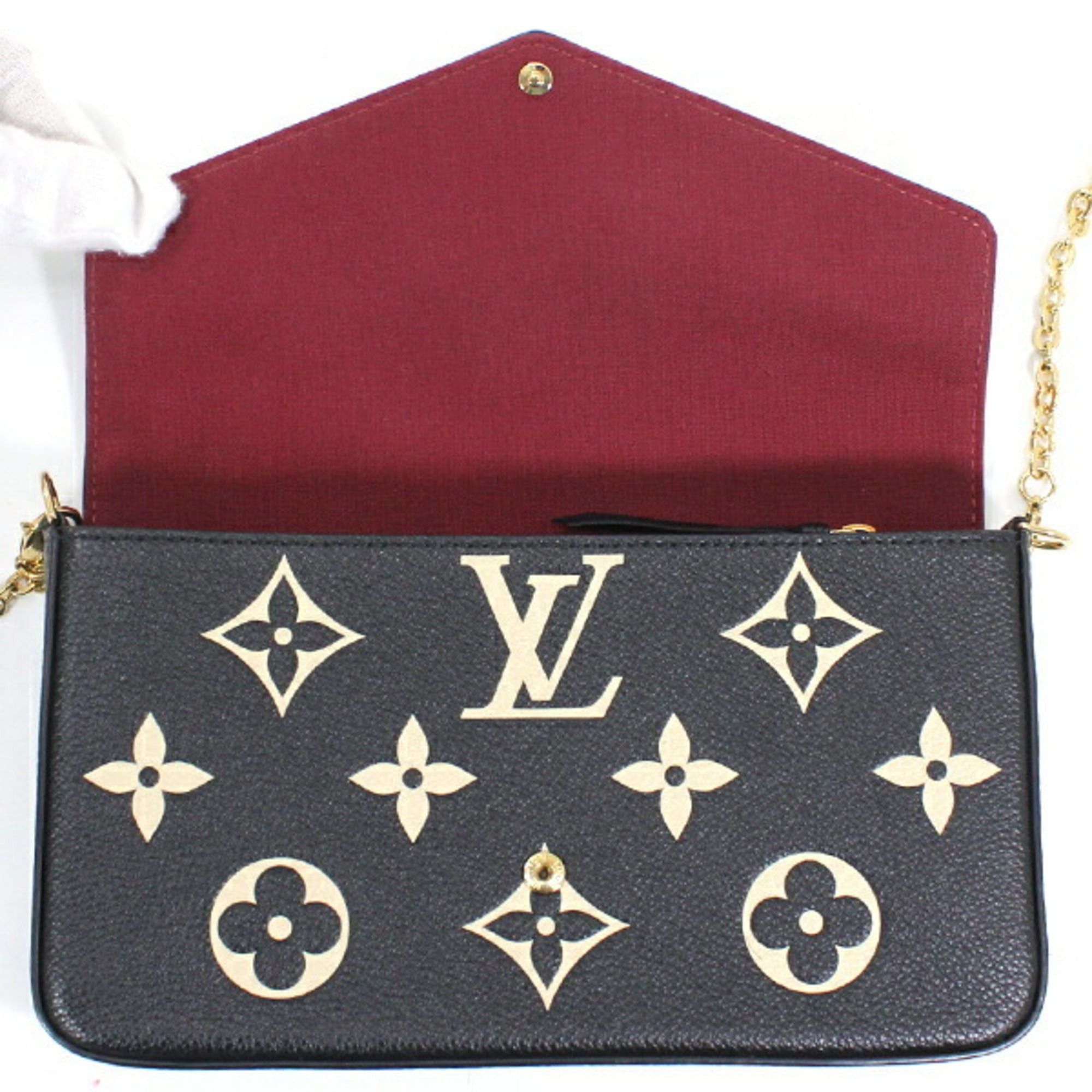 Louis Vuitton Louis Vuitton Pochette Felicie Monogram Empreinte Leather Shoulder Bag M82479 Women's Clutch LOUIS VUITTON KM3025 Size ONE SIZE - 6 Thumbnail