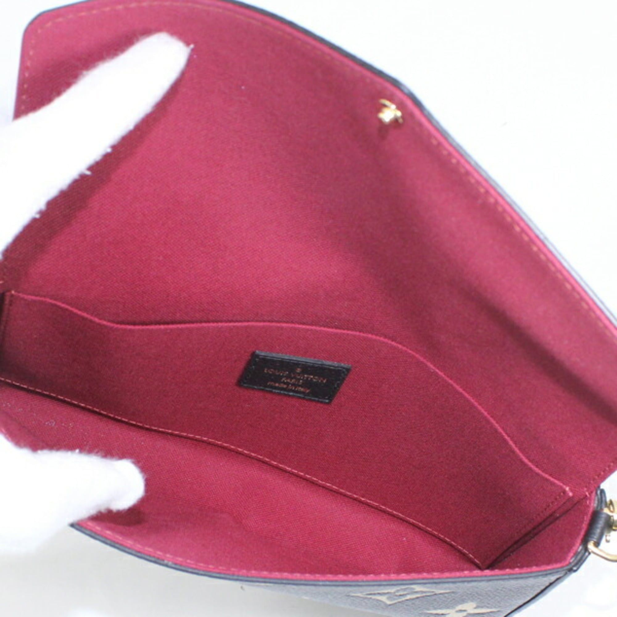 Louis Vuitton Louis Vuitton Pochette Felicie Monogram Empreinte Leather Shoulder Bag M82479 Women's Clutch LOUIS VUITTON KM3025 Size ONE SIZE - 8 Thumbnail