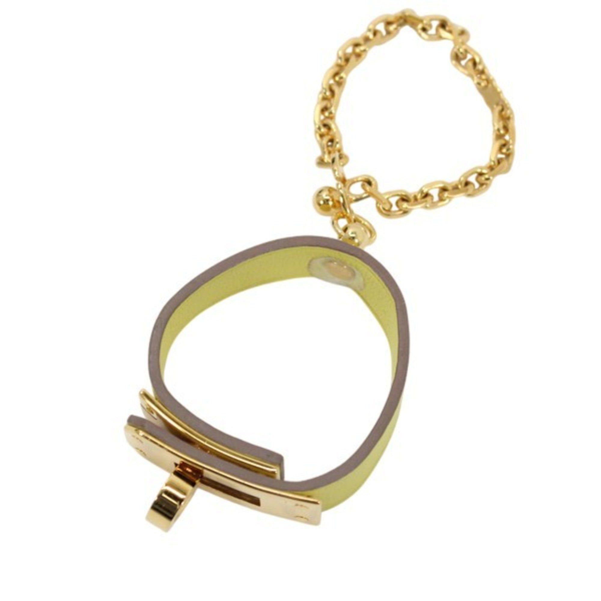 Hermes Hermès Kelly Glove Holder Yellow HERMES Men's and Women's Bag Charm TK2377 Size ONE SIZE - 3 Thumbnail