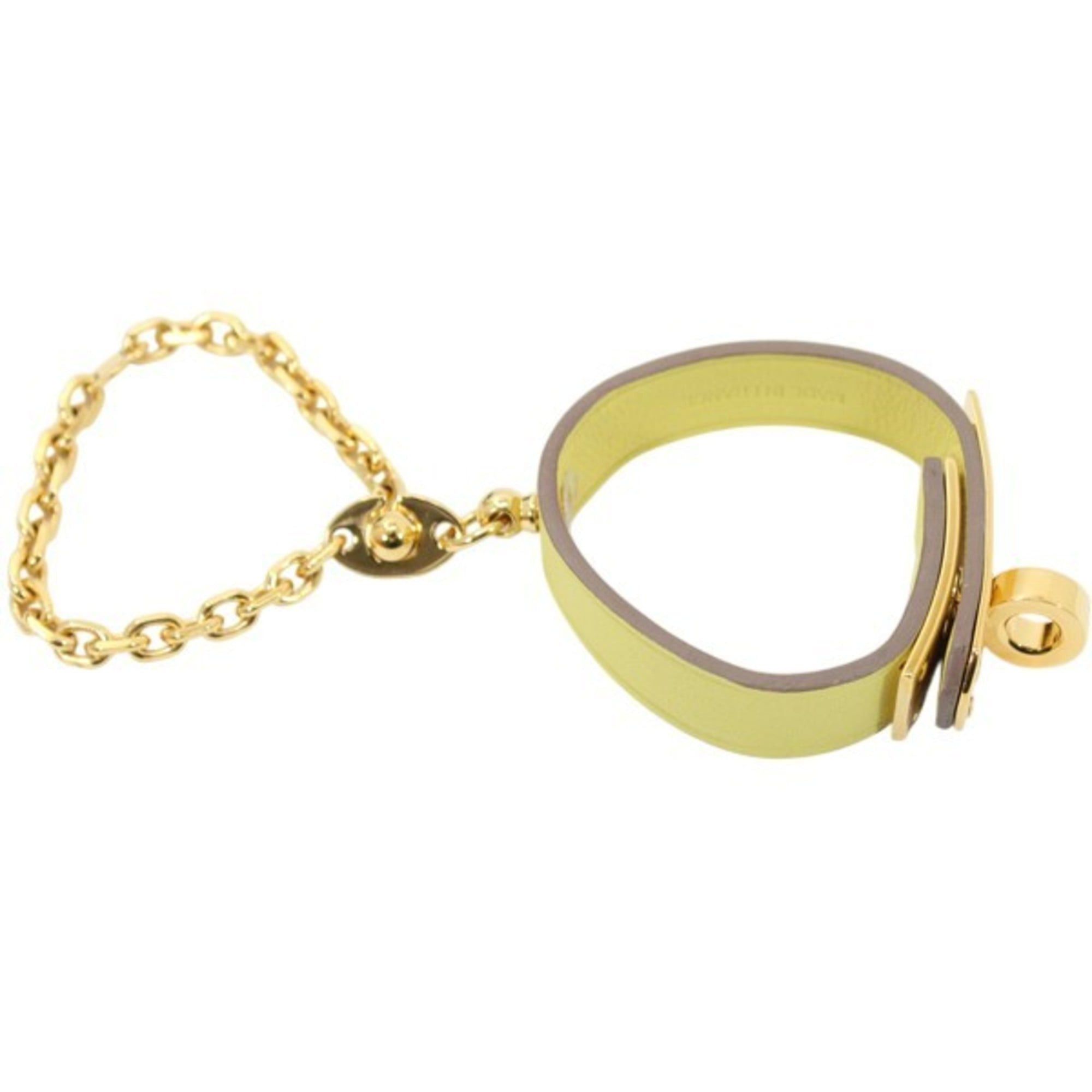 Hermes Hermès Kelly Glove Holder Yellow HERMES Men's and Women's Bag Charm TK2377 Size ONE SIZE - 4 Thumbnail