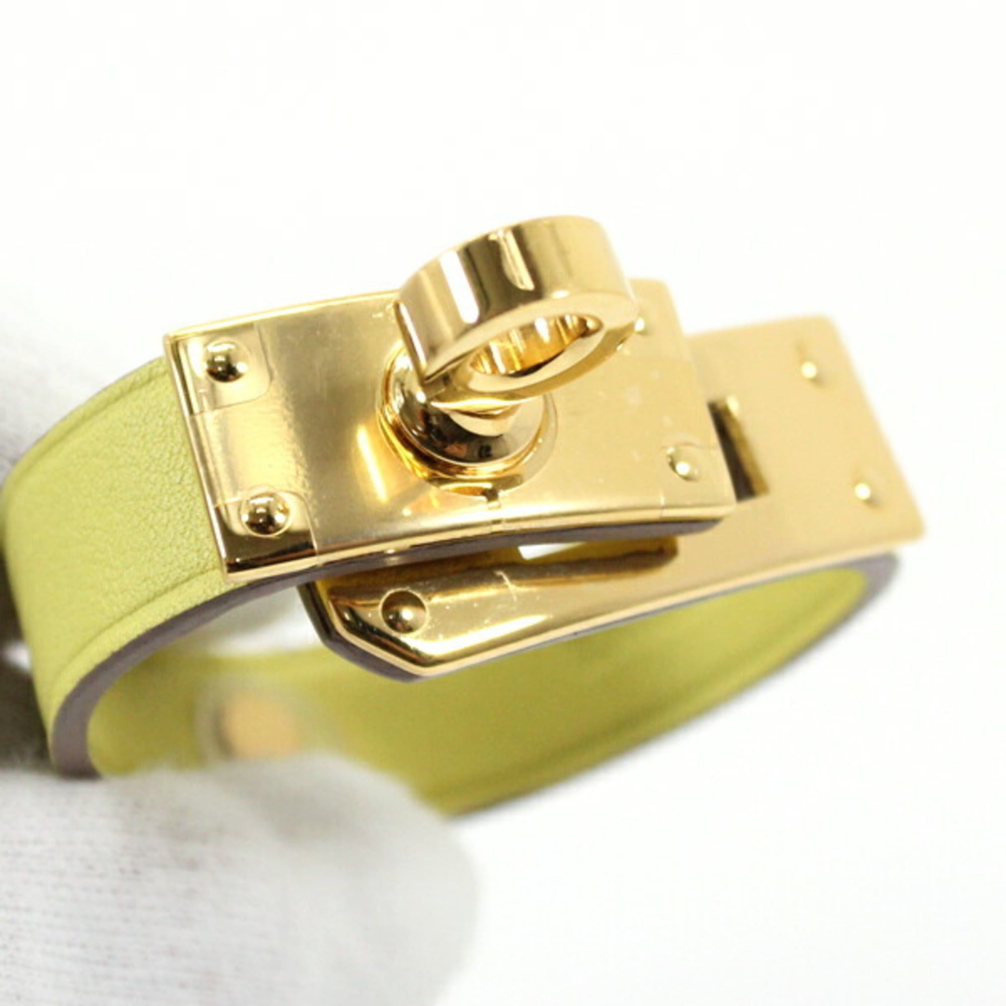 Hermes Hermès Kelly Glove Holder Yellow HERMES Men's and Women's Bag Charm TK2377 Size ONE SIZE - 6 Thumbnail
