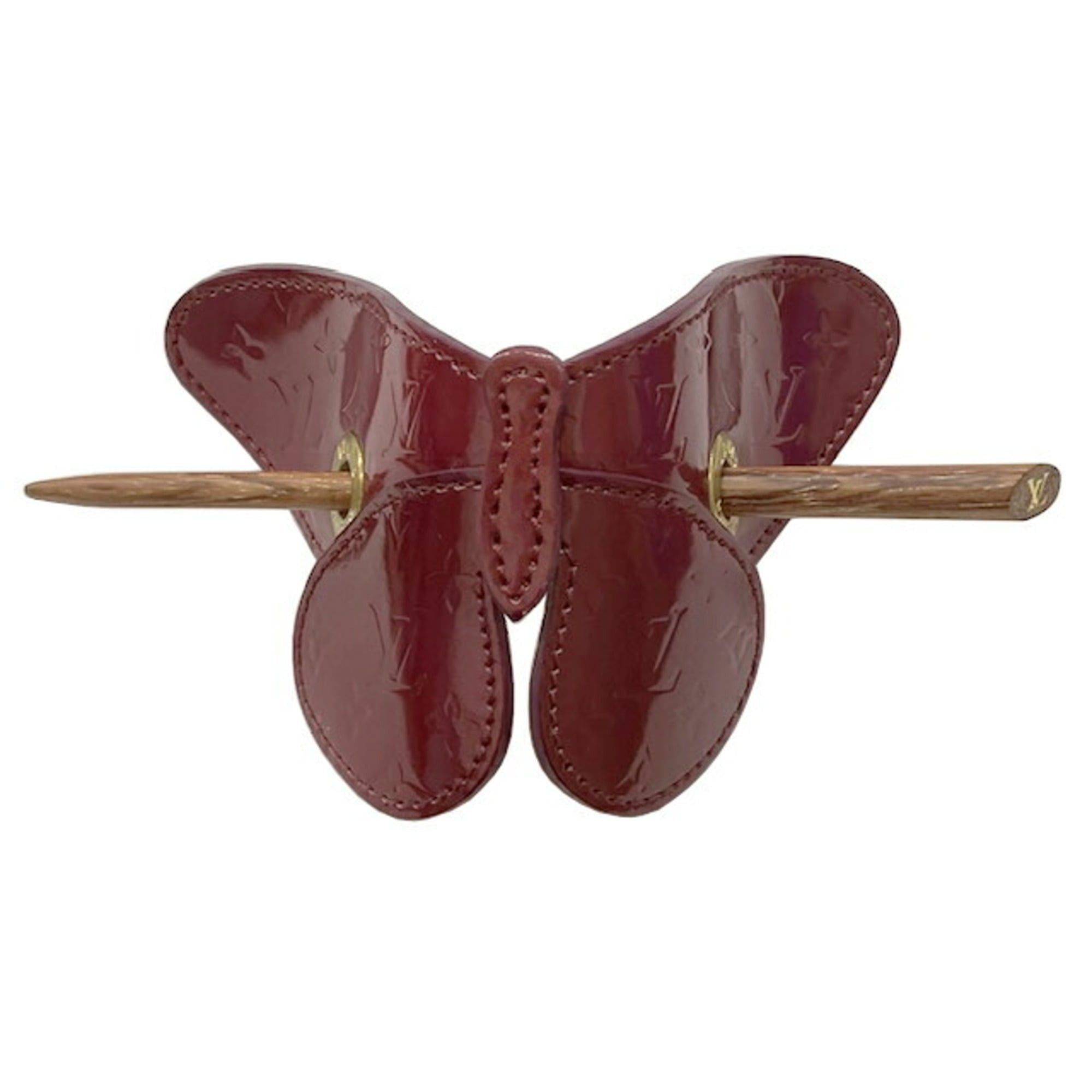 Louis Vuitton LOUIS VUITTON Papillon Vernis Barrette M92266 TH0012 Butterfly Hair Accessory for Women Size ONE SIZE - 2 Thumbnail