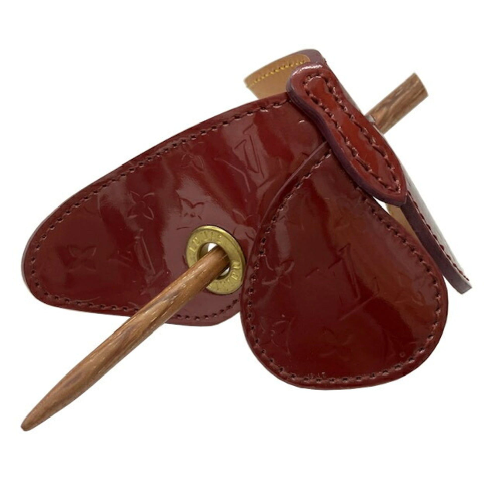 Louis Vuitton LOUIS VUITTON Papillon Vernis Barrette M92266 TH0012 Butterfly Hair Accessory for Women Size ONE SIZE - 4 Thumbnail