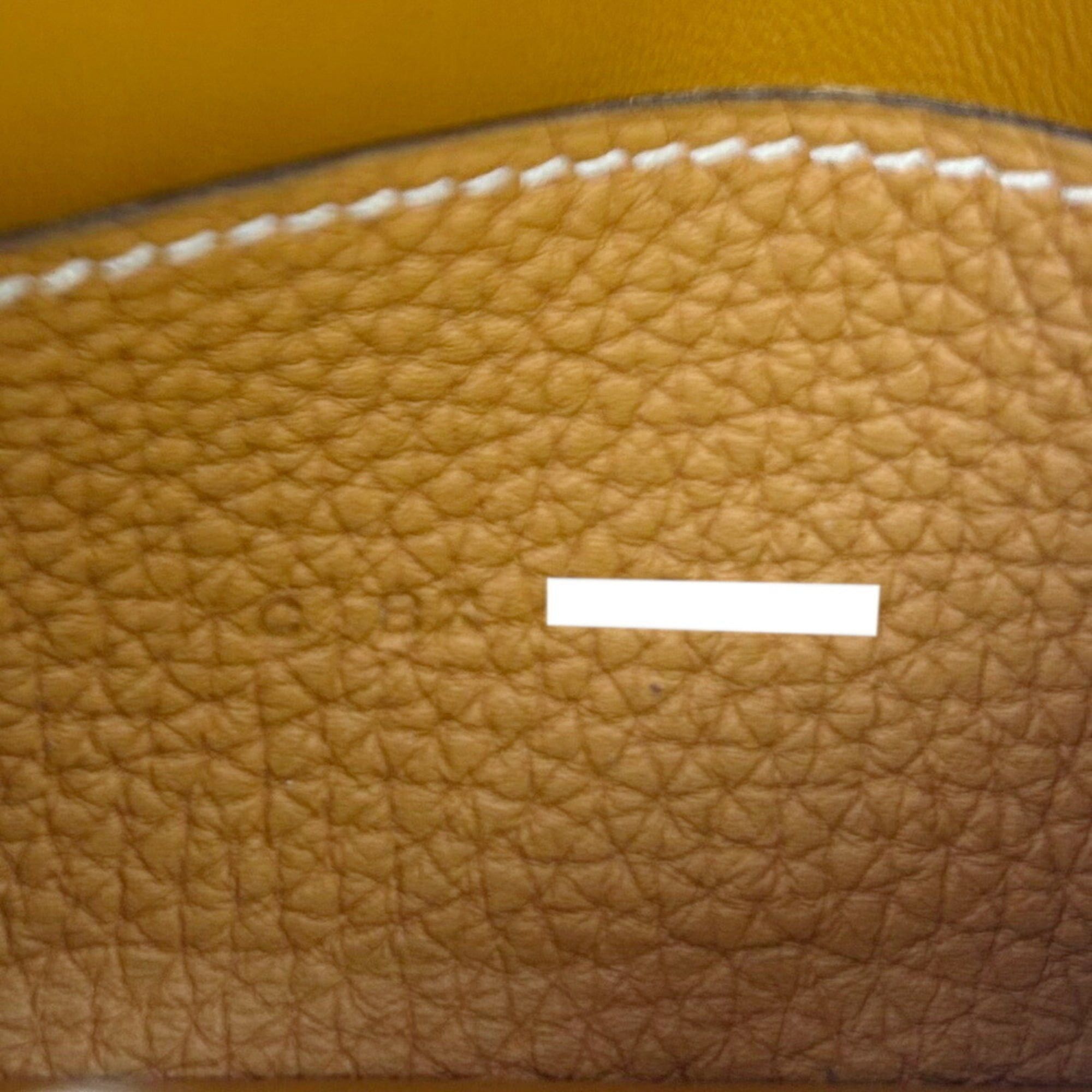 Hermes HERMES Dogon Card Case, Taurillon Clemence Leather, C Stamp, 2018, Gold and Brown, for Men Women Size ONE SIZE - 10 Thumbnail
