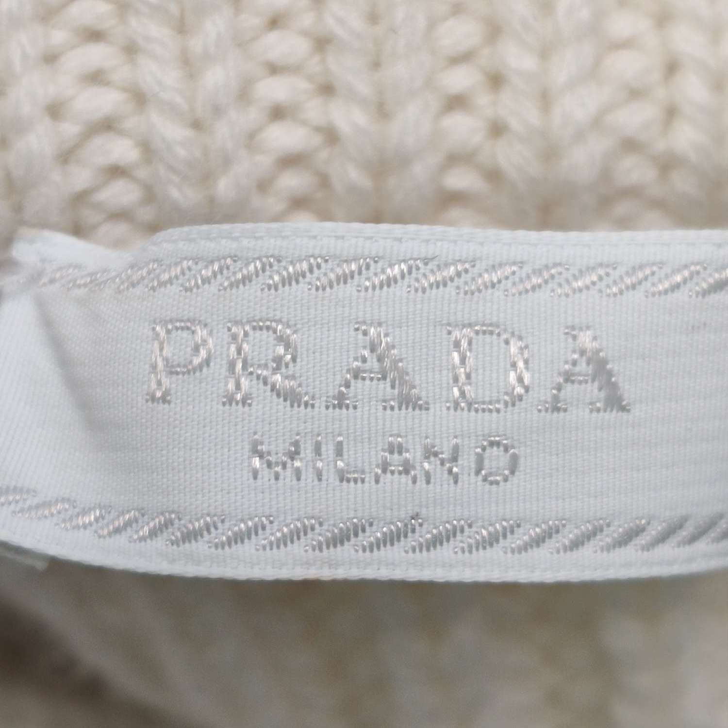 Prada Prada Cream Logo Striped Sweater L/50 Size US L / EU 52-54 / 3 - 9 Thumbnail