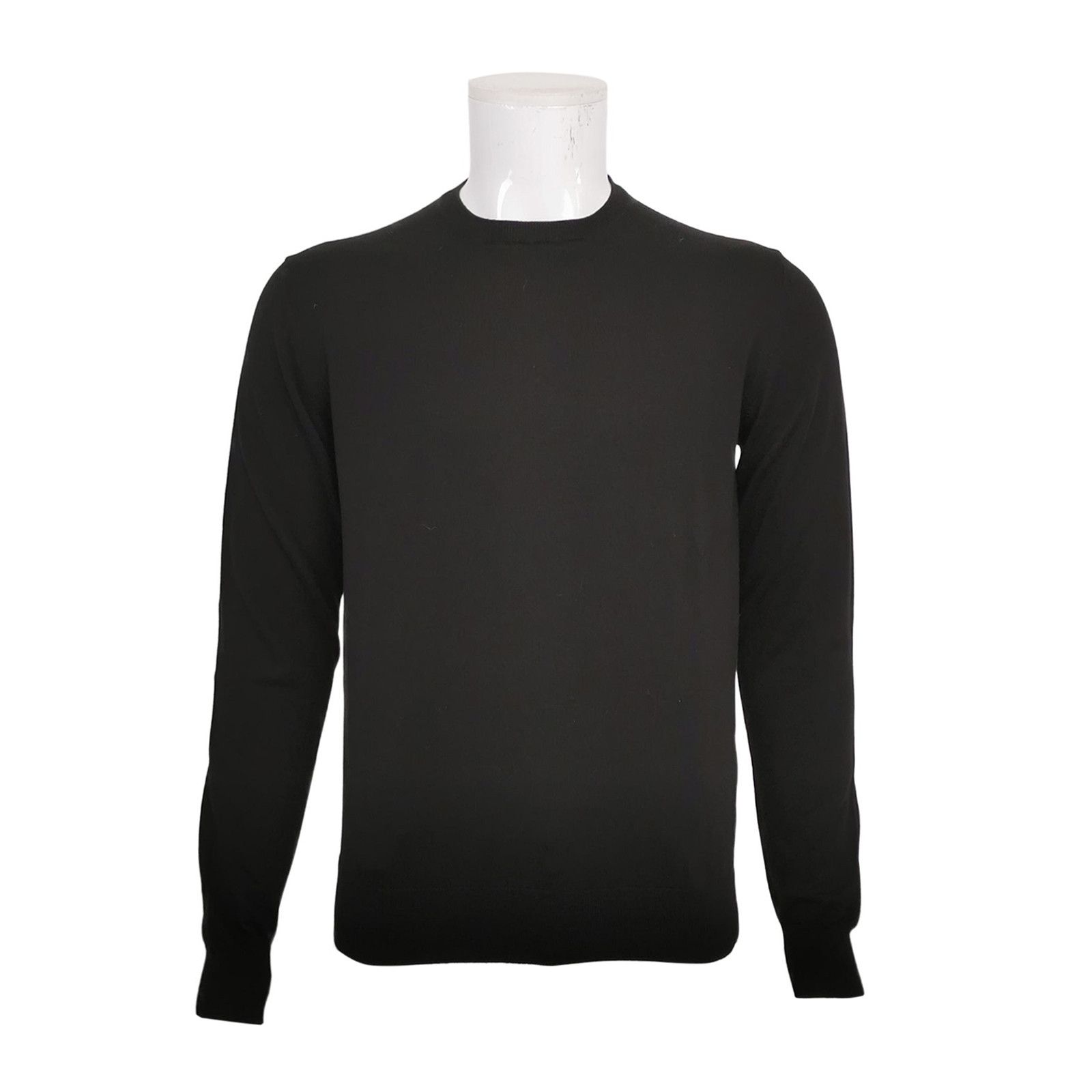 Prada Prada M Cotton Solid Crew Neck Long Sleeve Sweater Size US M / EU 48-50 / 2 - 2 Thumbnail