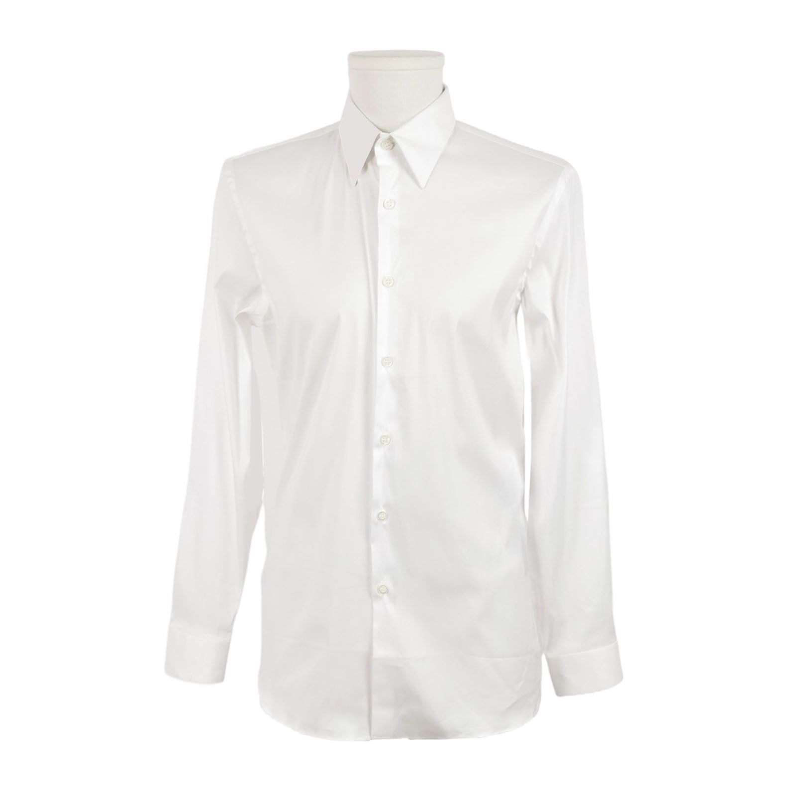 Prada Prada Cotton Spread Collar Single-Breasted Shirt S Size US S / EU 44-46 / 1 - 2 Thumbnail