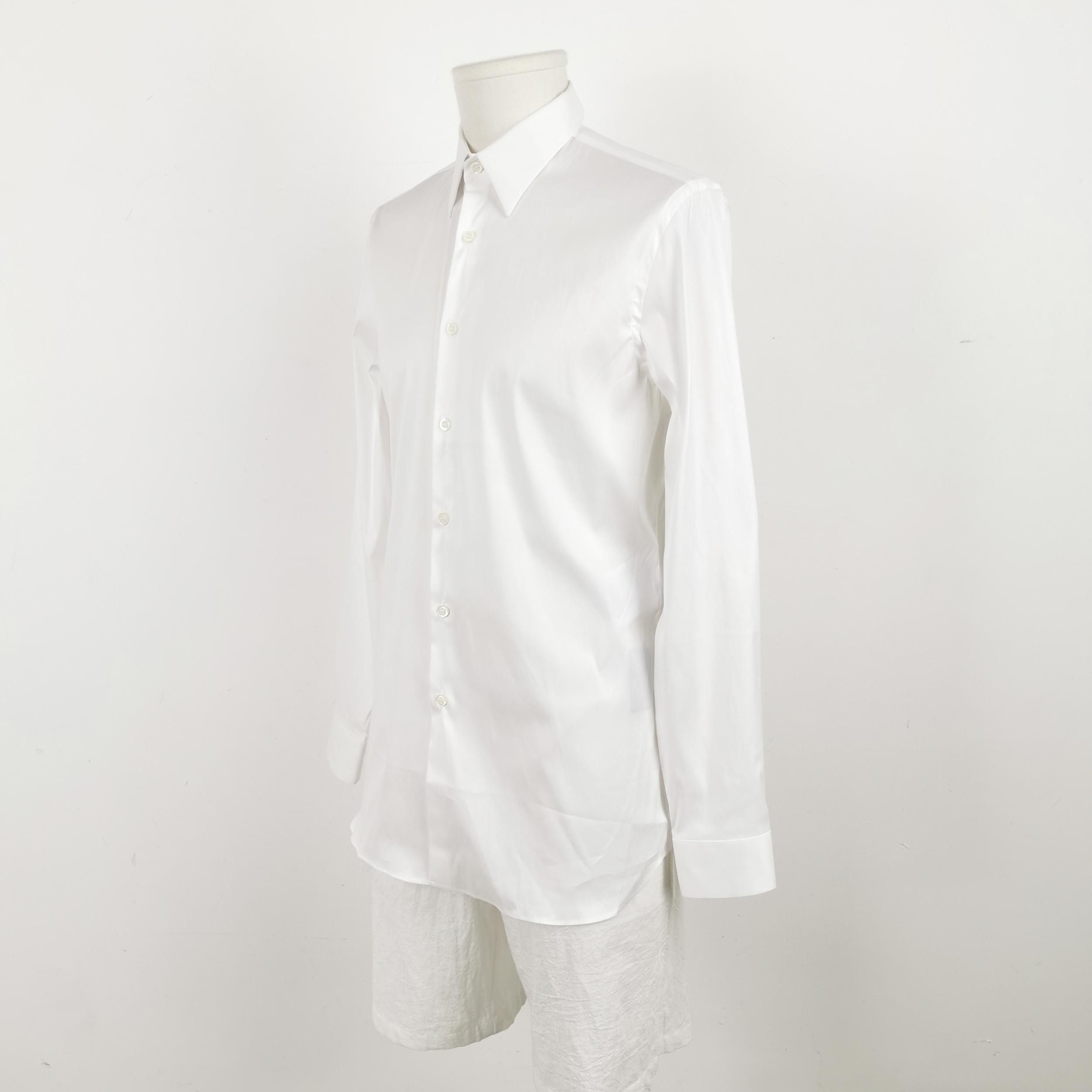 Prada Prada Cotton Spread Collar Single-Breasted Shirt S Size US S / EU 44-46 / 1 - 4 Thumbnail