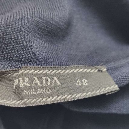 Prada Prada Wool Solid Collared Knit Shirt M/48 Size US M / EU 48-50 / 2 - 7 Thumbnail