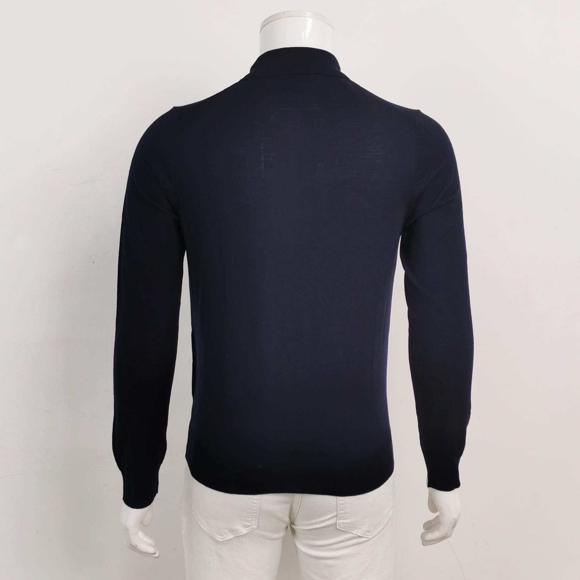 Prada Prada Wool Solid Collared Knit Shirt M/48 Size US M / EU 48-50 / 2 - 3 Thumbnail