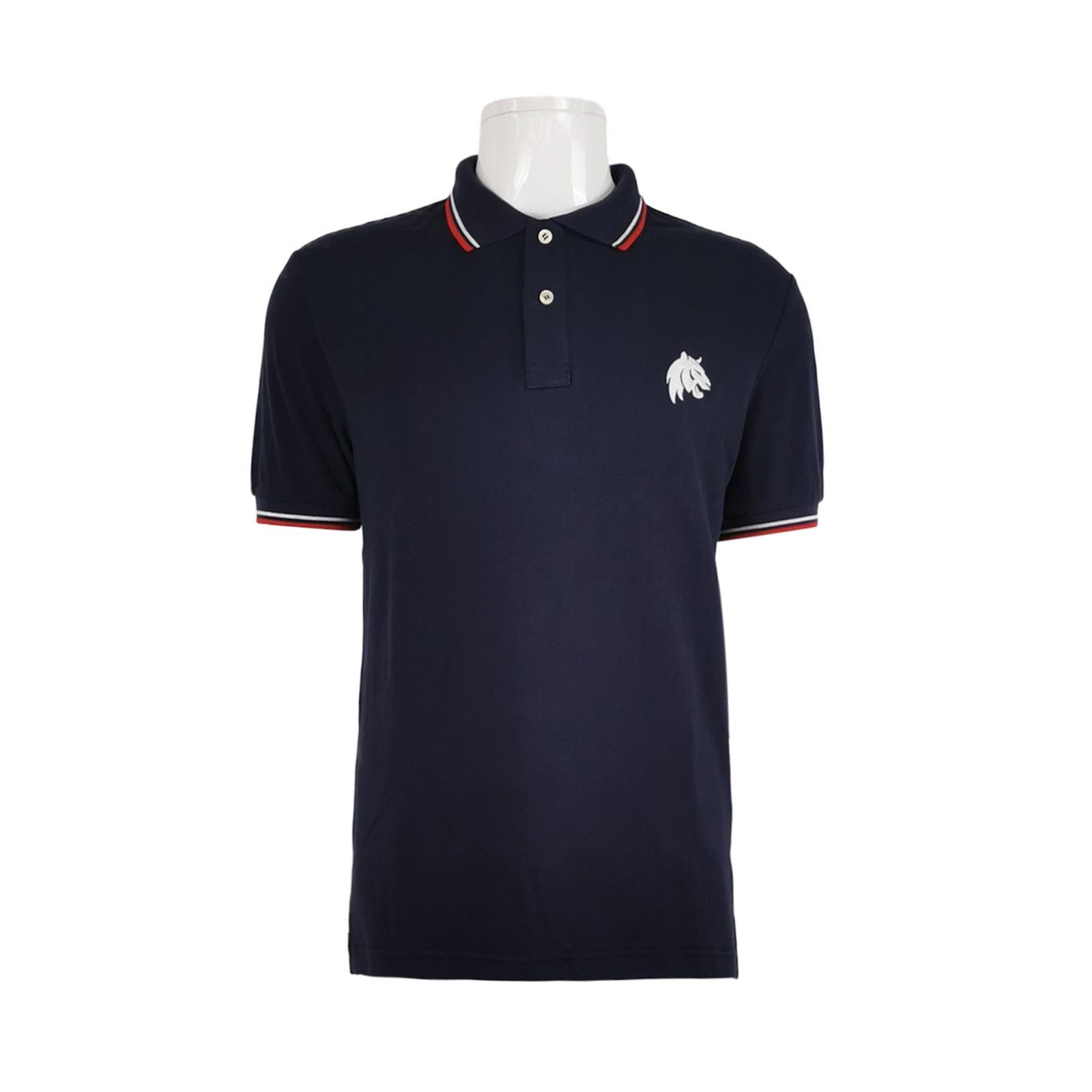Prada Prada Men's Navy Stripe Collar Polo M Size US M / EU 48-50 / 2 - 2 Thumbnail