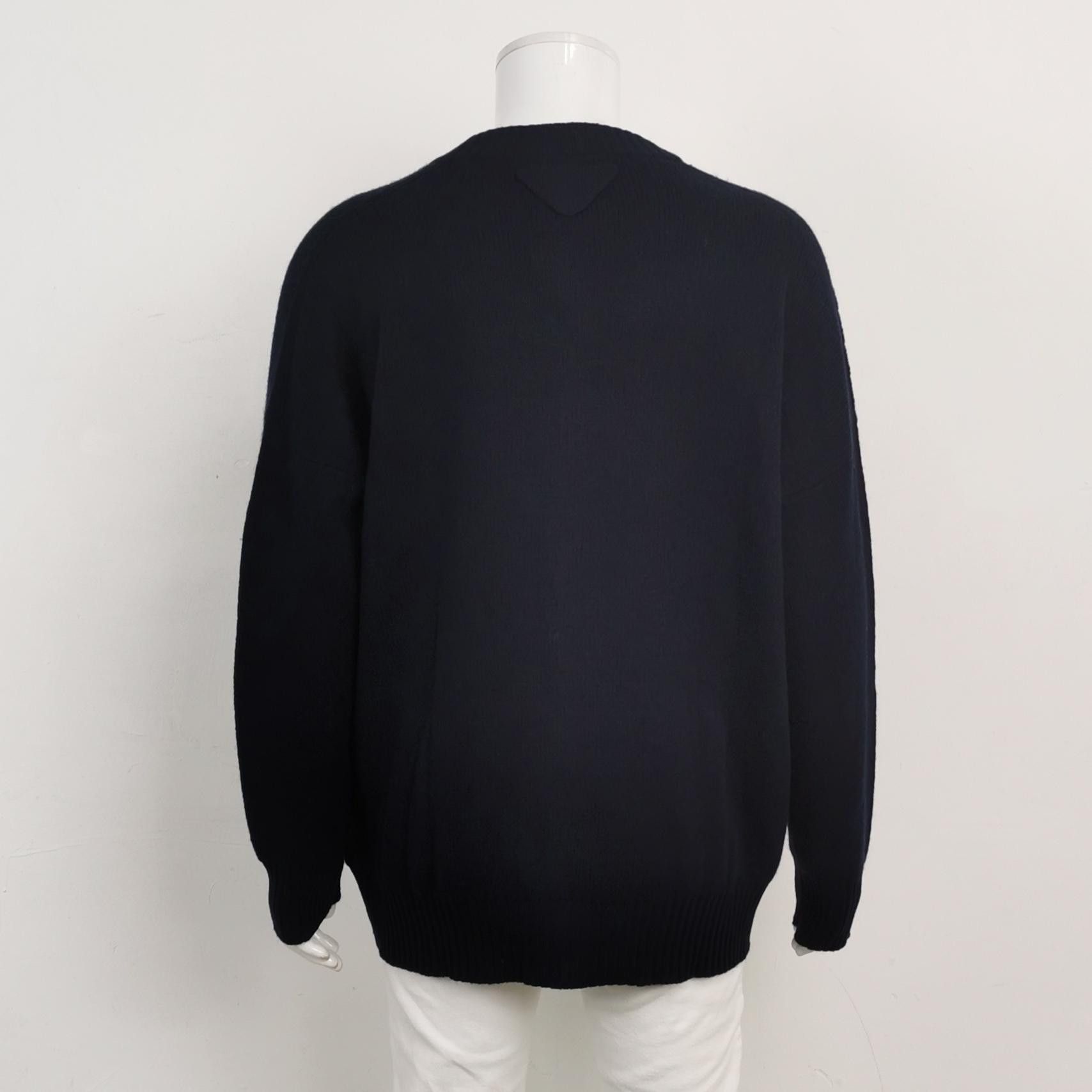 Prada Prada V-Neck Single-Breasted Long-Sleeve Cardigan Size US L / EU 52-54 / 3 - 3 Thumbnail