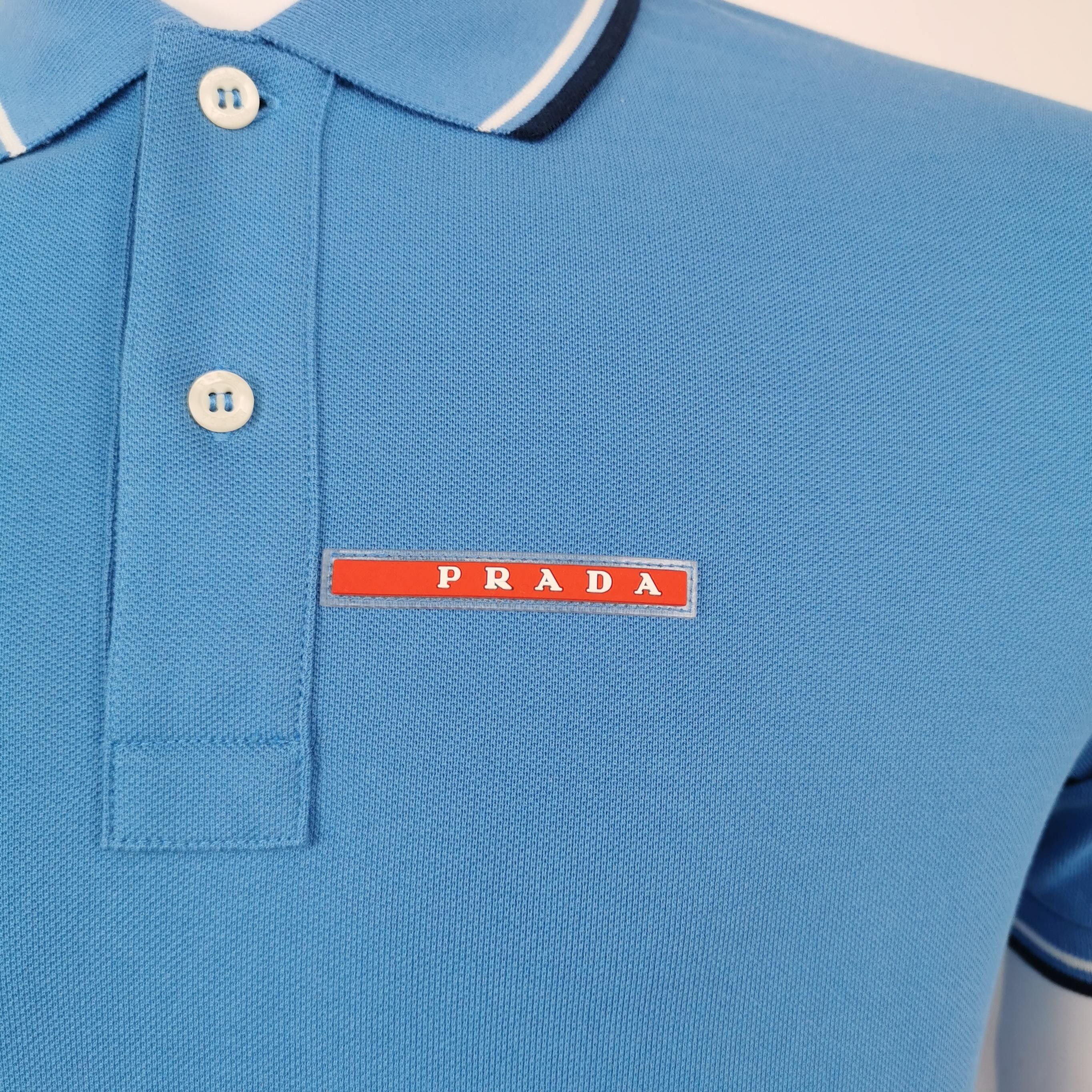 Prada Prada S Size Cotton Logo Collar Polo Shirt Size US S / EU 44-46 / 1 - 5 Thumbnail