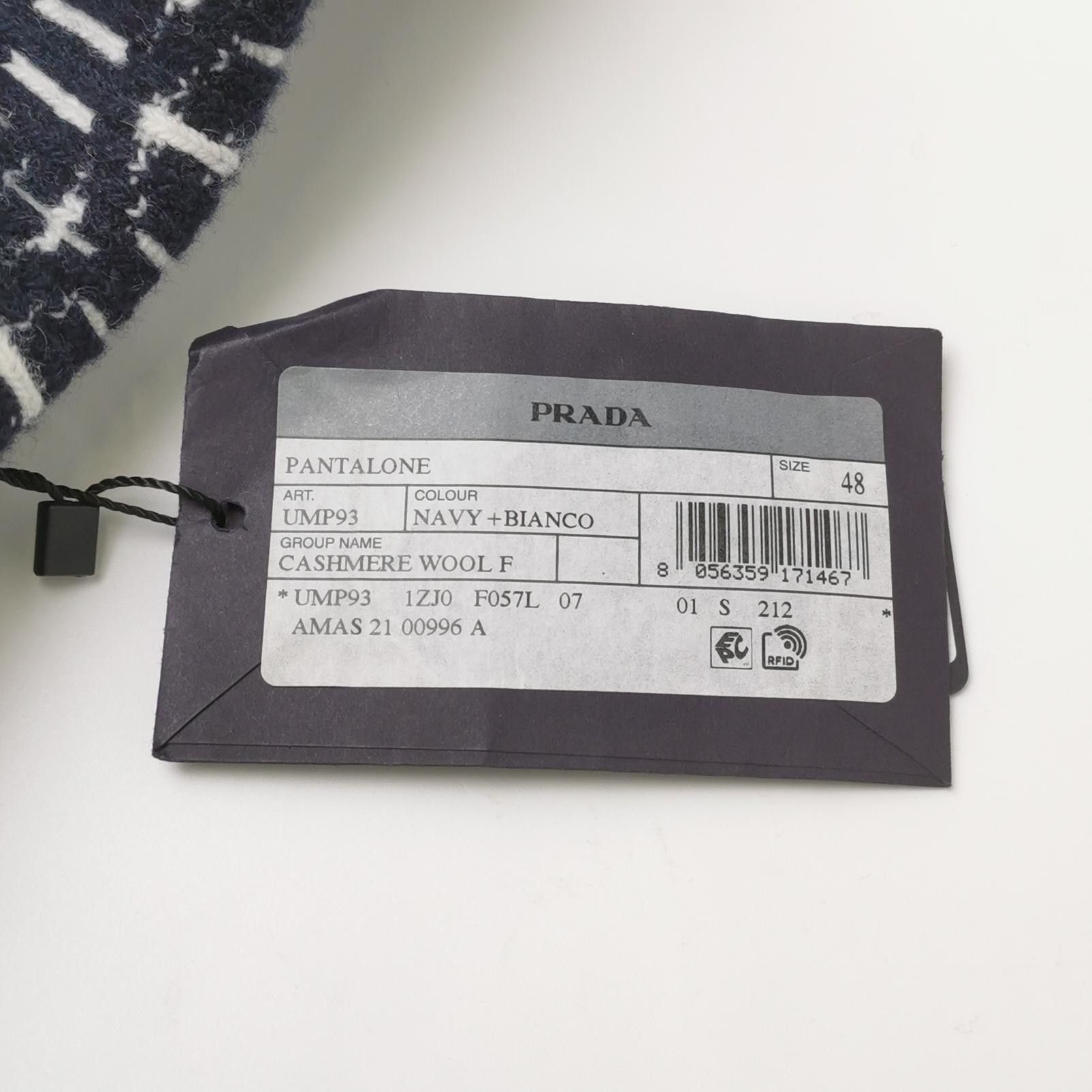 Prada Prada XL Cashmere Blend Patterned Trousers Size US 38 / EU 54 - 9 Thumbnail