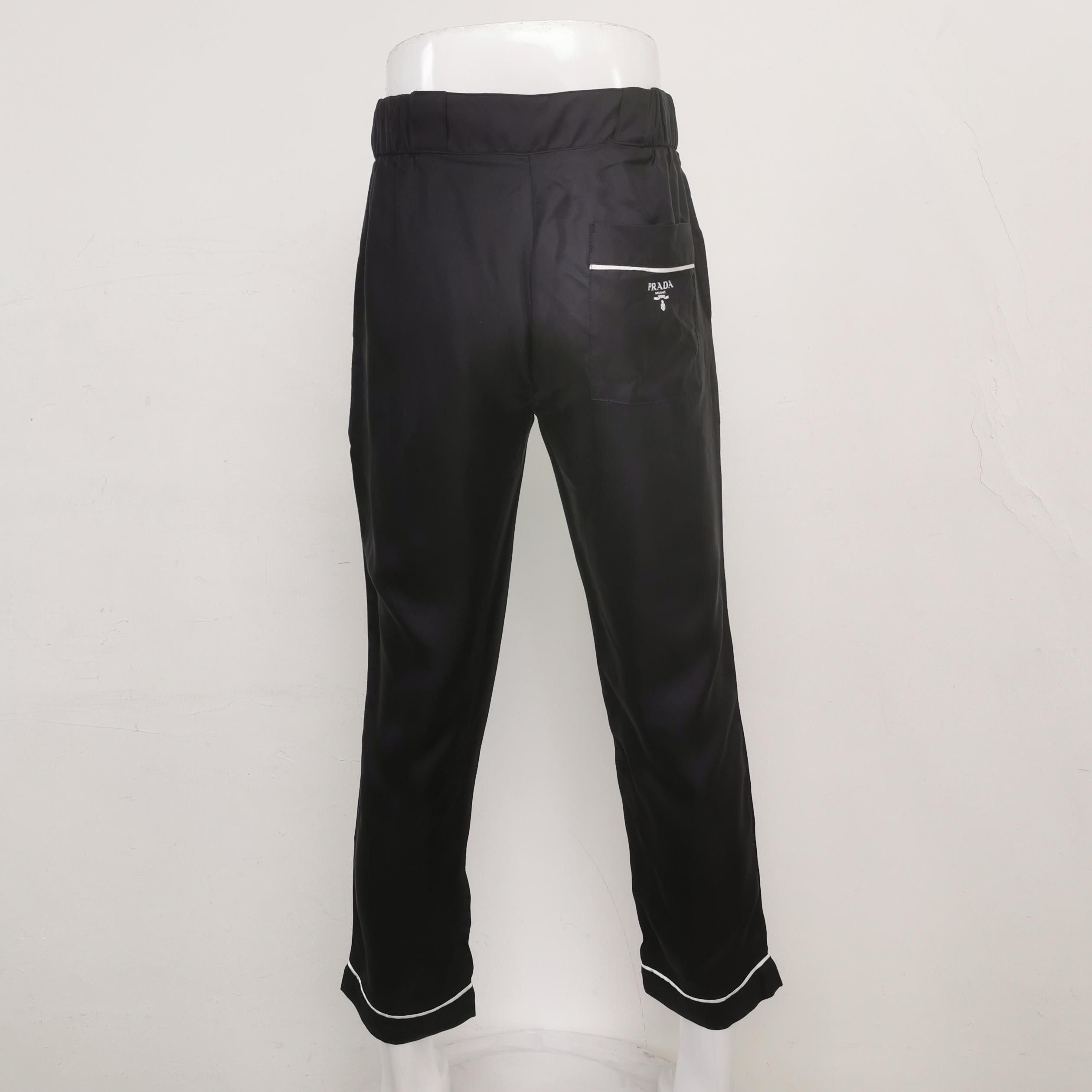 Prada Prada Silk Color-Block Logo Trousers XS Size US 31 - 4 Thumbnail