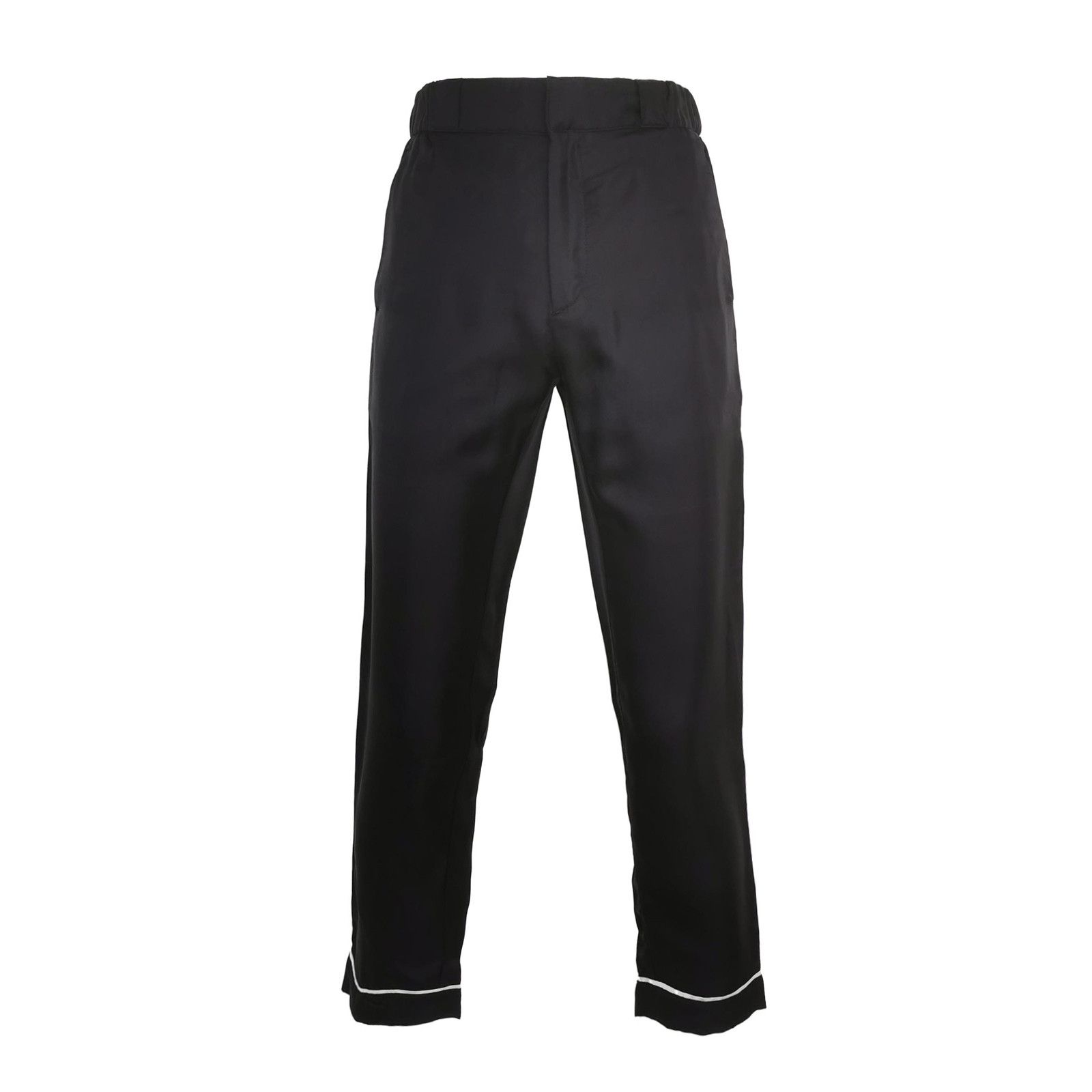Prada Prada Silk Color-Block Logo Trousers XS Size US 31 - 2 Thumbnail