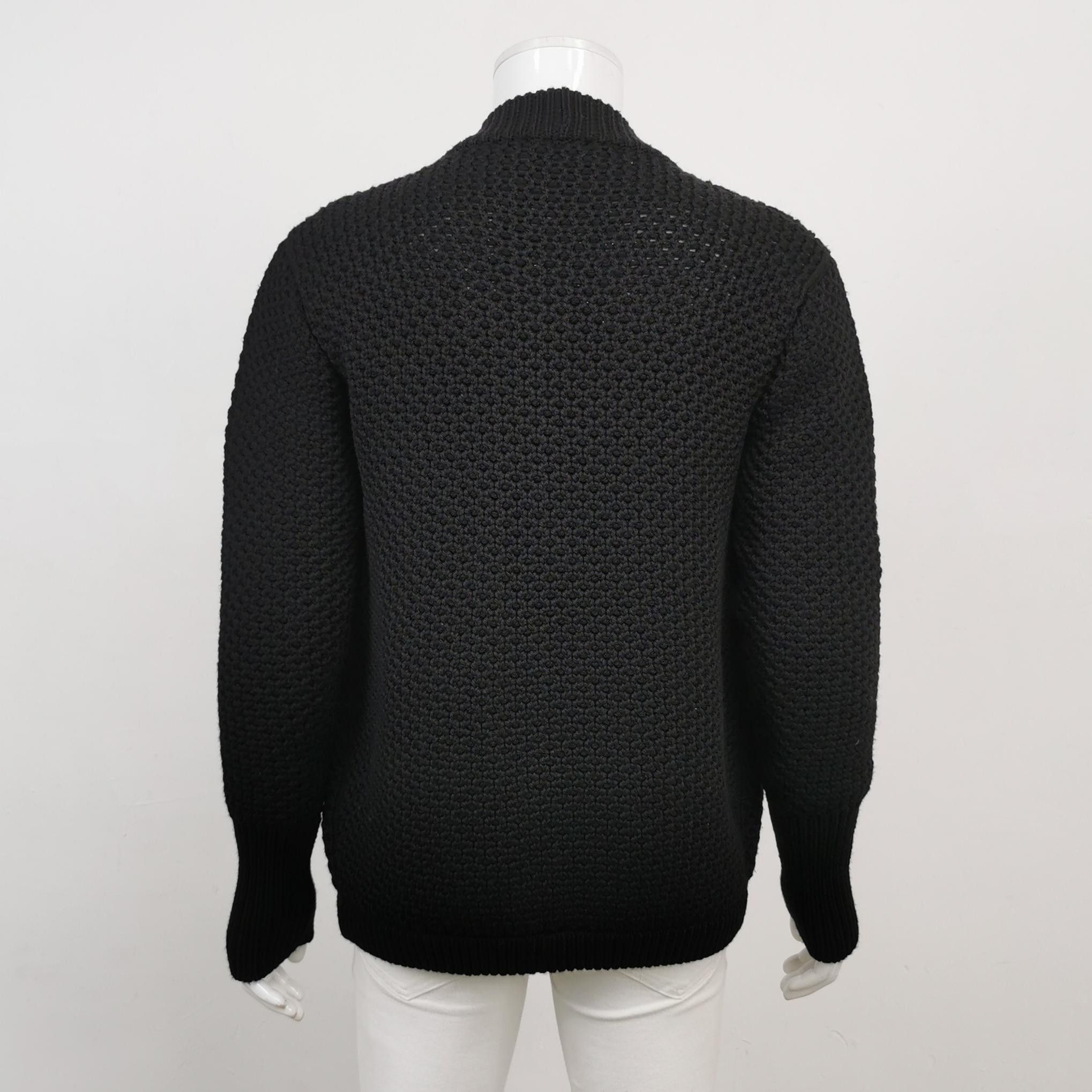 Prada Prada Wool Solid Long Sleeve Cardigan L Size US L / EU 52-54 / 3 - 3 Thumbnail