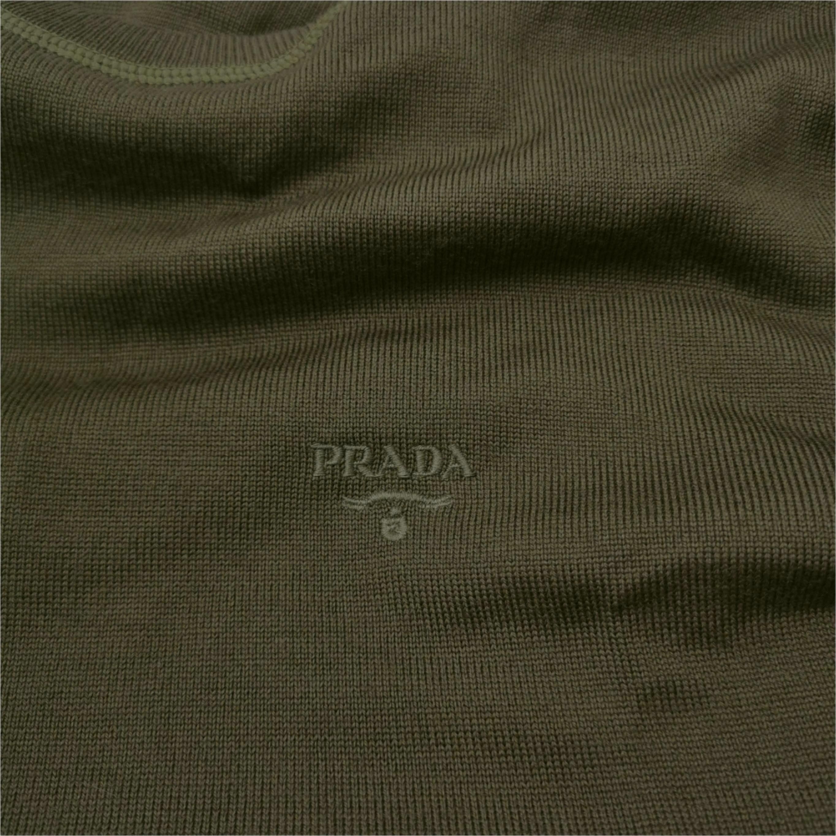 Prada Prada Wool Blend Logo Crew Neck Sweater Size US S / EU 44-46 / 1 - 5 Thumbnail