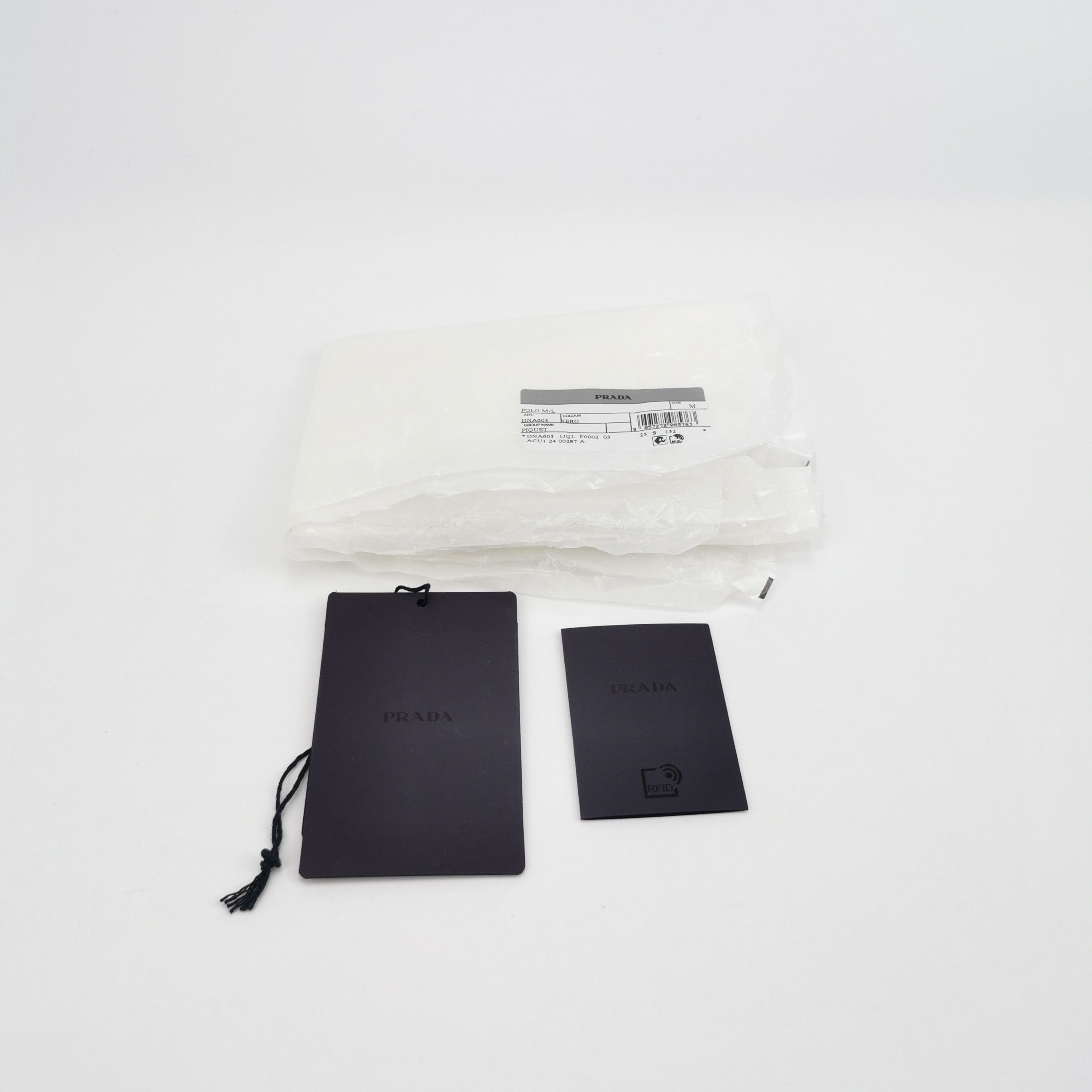 Prada Prada M Cotton Solid Collar Long-Sleeve T-Shirt Size US M / EU 48-50 / 2 - 6 Thumbnail
